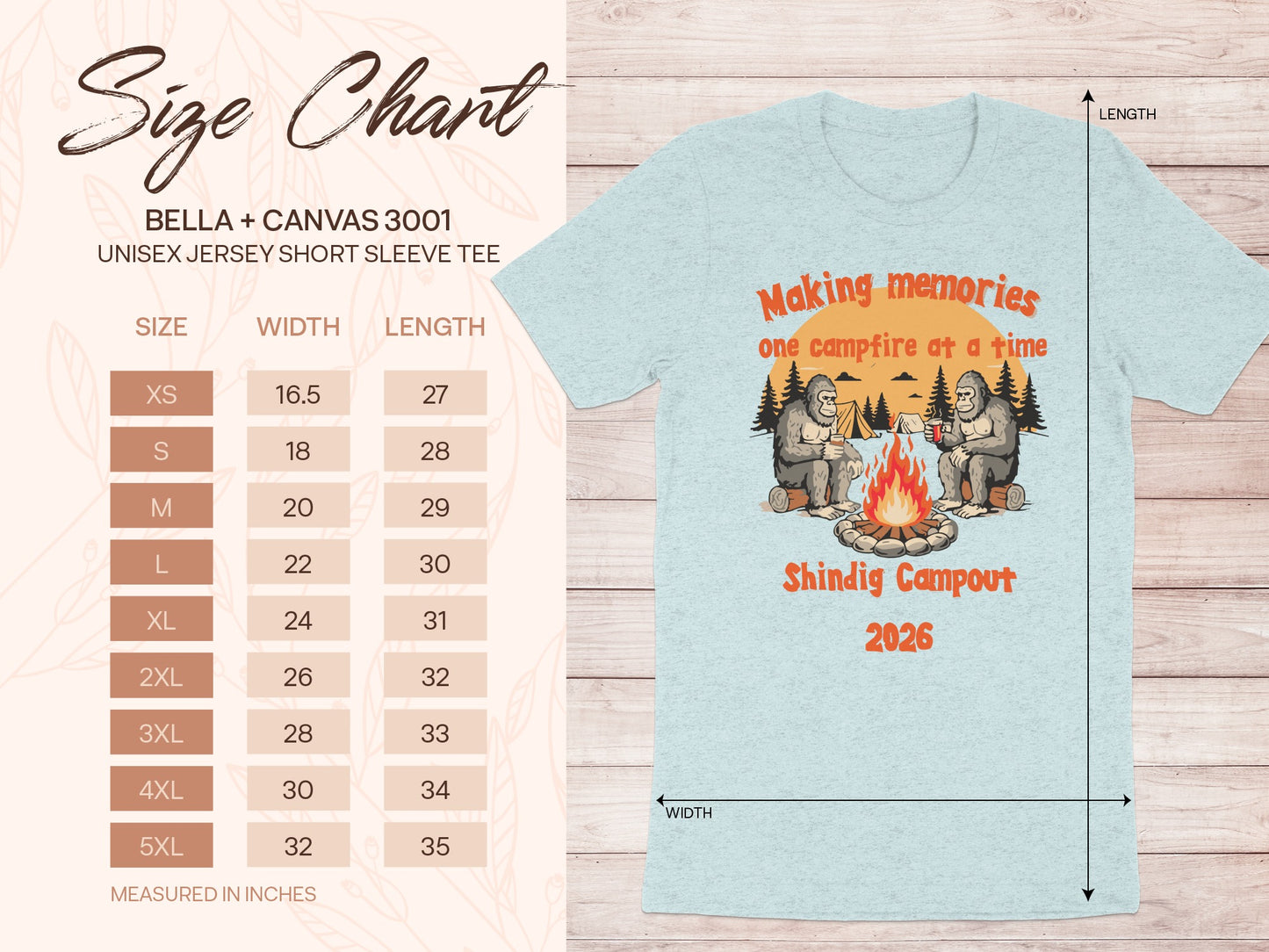 Making Memories One Campfire at a Time Shindig Campout Shirt