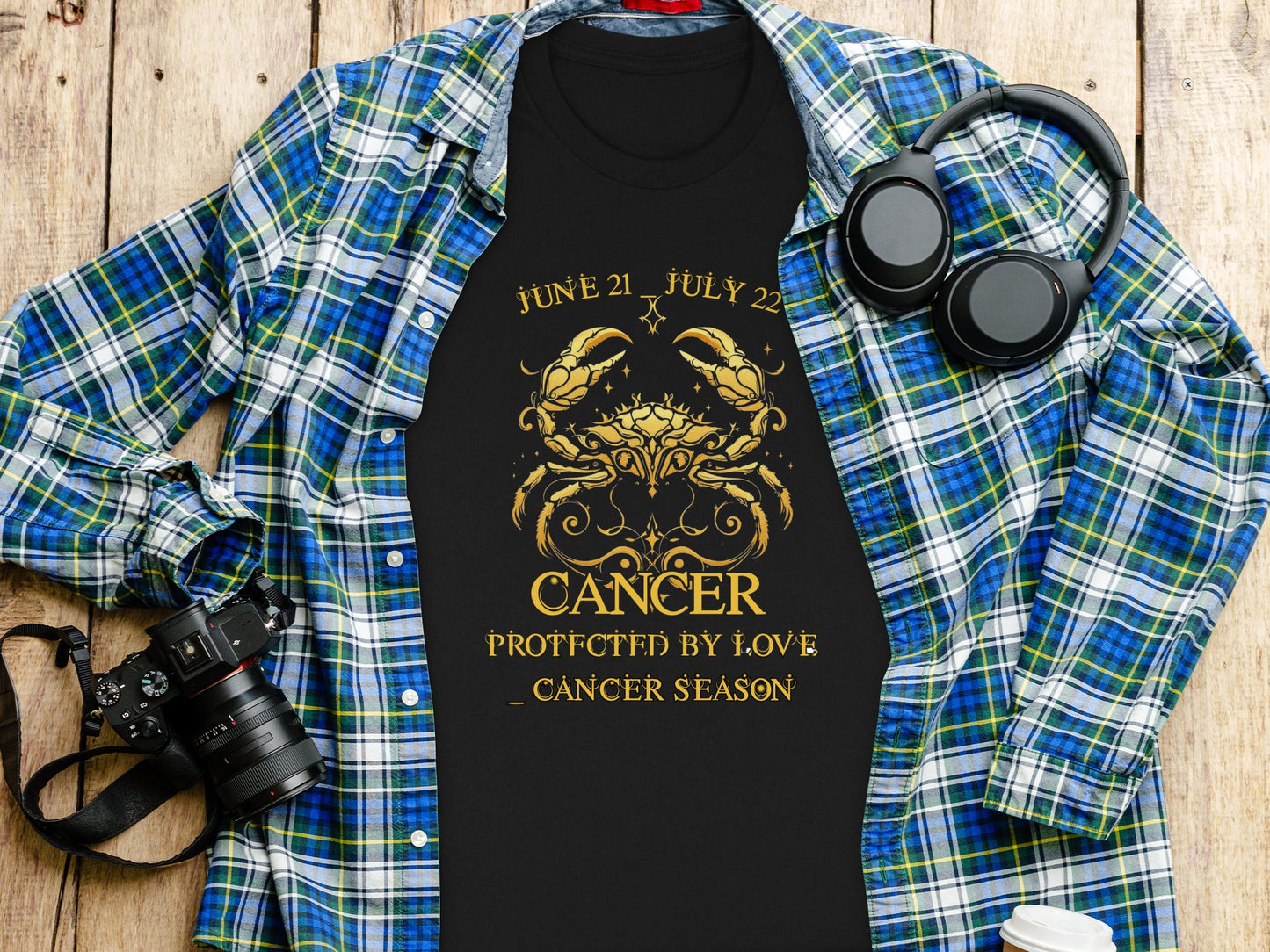 June 21 July 22 Cancer Protected by Love Cancer Season Shirt