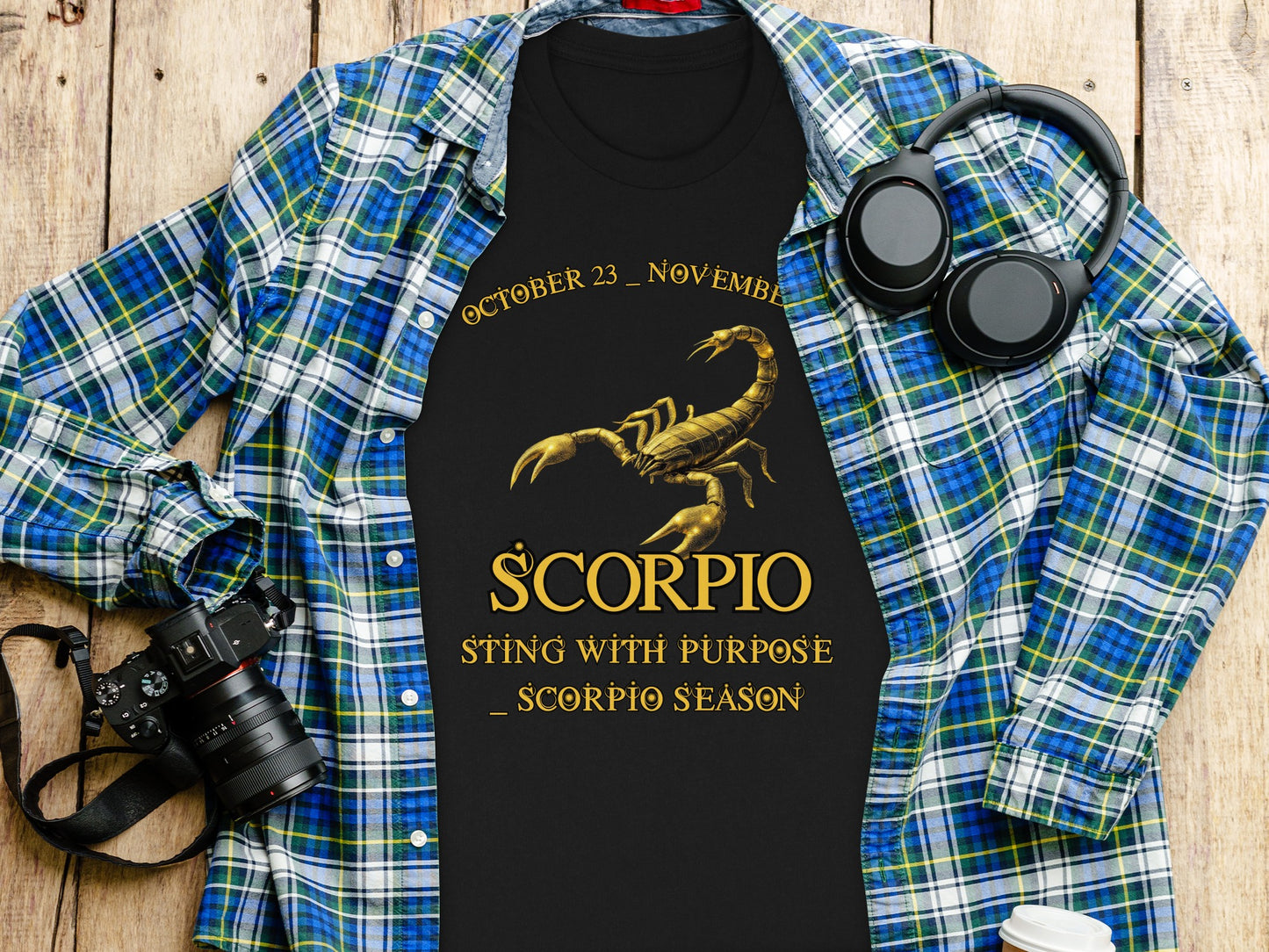 Scorpio Season Sting with Purpose October November Shirt