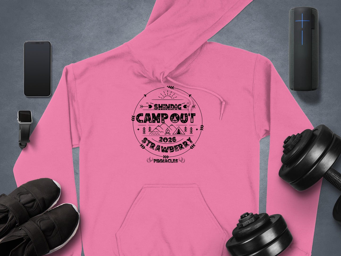 Shindig Campout 2023 Strawberry Hoodie Product
