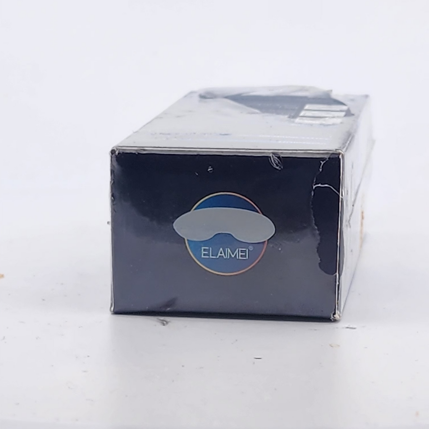 Box with a brand logo on a white background