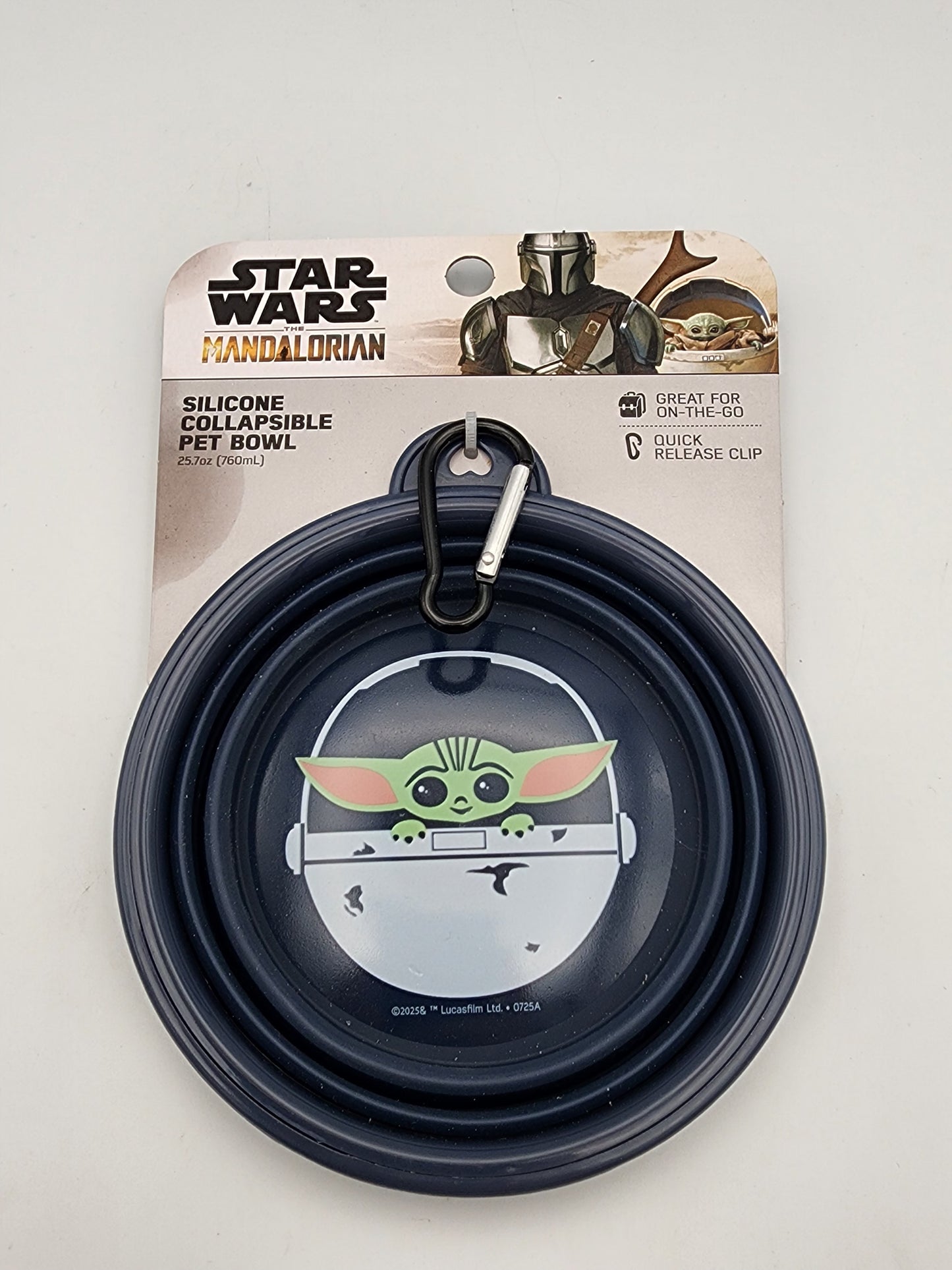 Star Wars Silicone Collapsible Pet Bowl Set 2-Pack Darth Vader & Baby Yoda