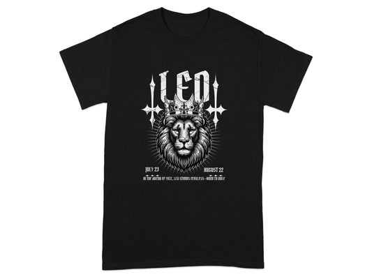 LEO Zodiac Lion Crown Fearless Born To Rule product type