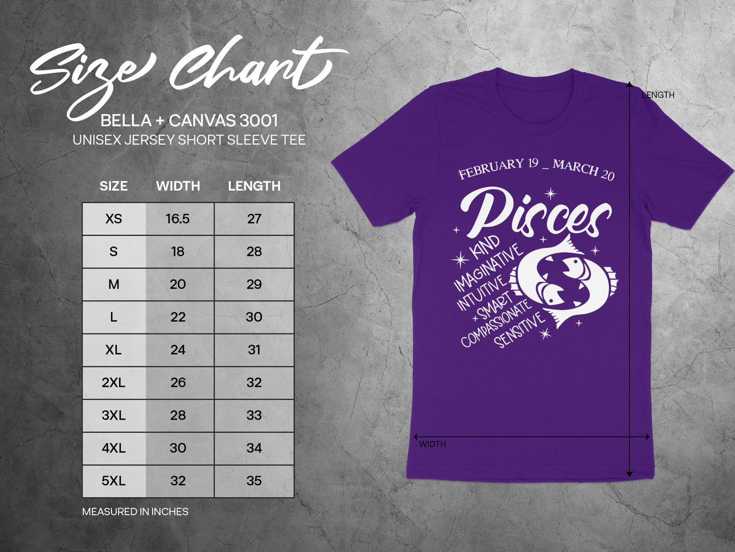 Pisces Zodiac Sign Astrology Themed Unisex T-Shirt