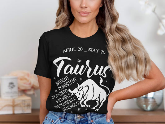Taurus Zodiac Sign Design April 20-May 20 T-shirt