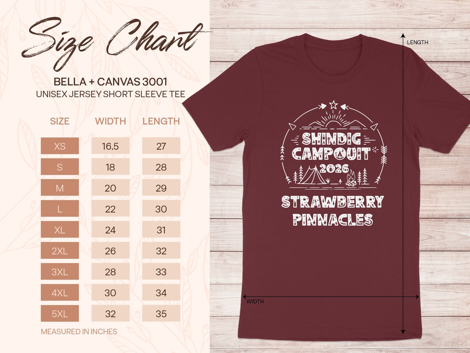 Shindig Campout 2026 Strawberry Pinnacles T-shirt