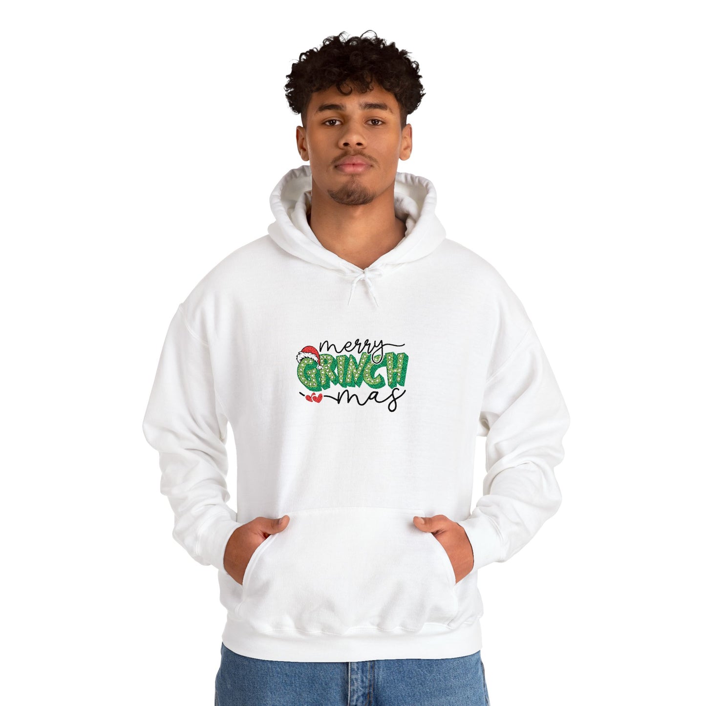 Merry Grinchmas Hoodie - Festive Green Grinch Christmas Sweatshirt - Unisex Holiday Gift