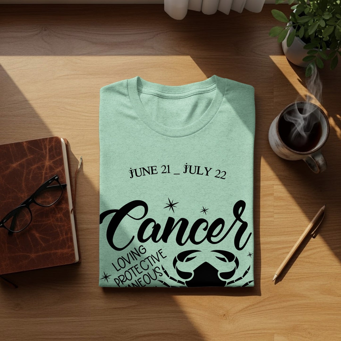 June 21 - July 22 Cancer Zodiac T-shirt Astrology Gift