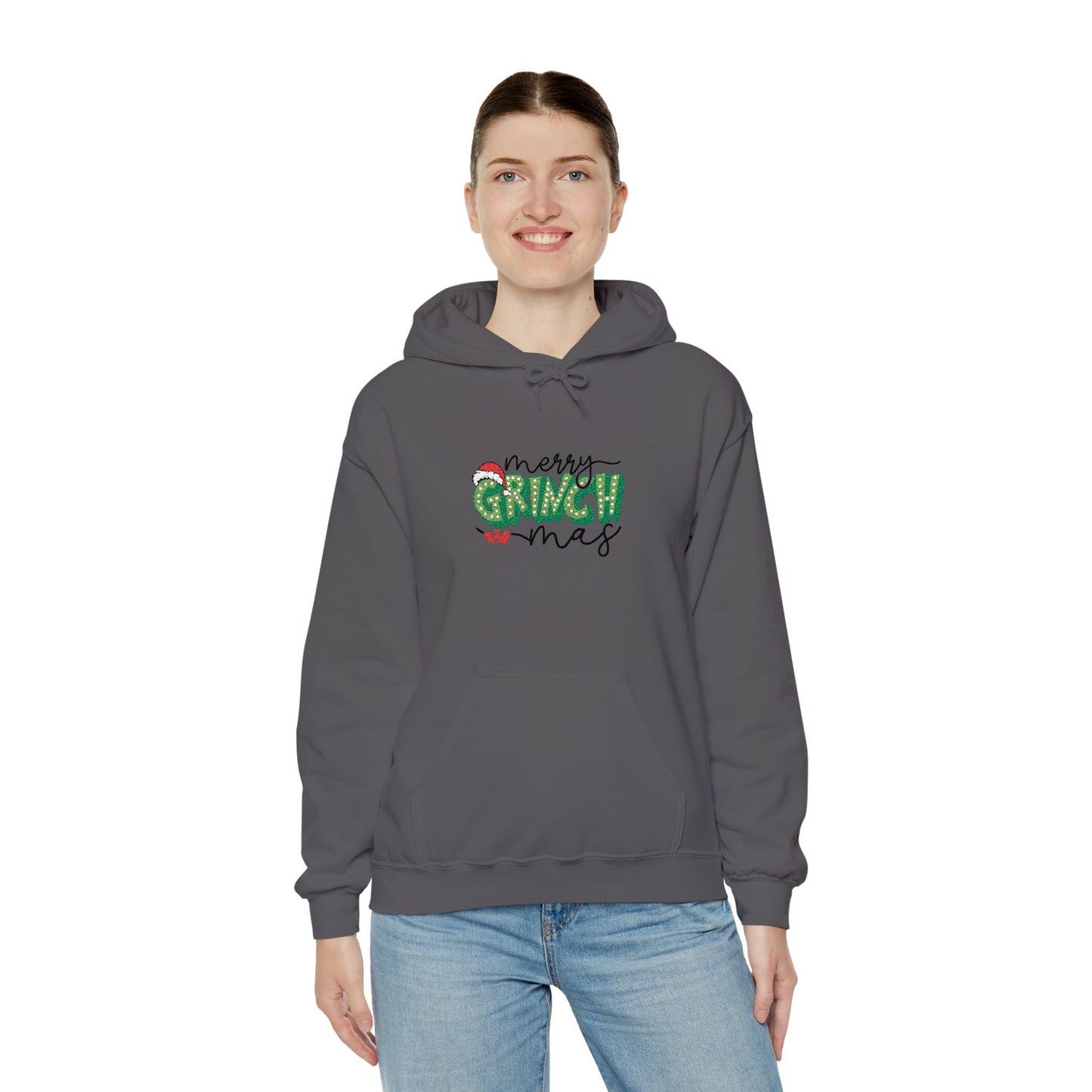 Merry Grinchmas Hoodie - Festive Green Grinch Christmas Sweatshirt - Unisex Holiday Gift