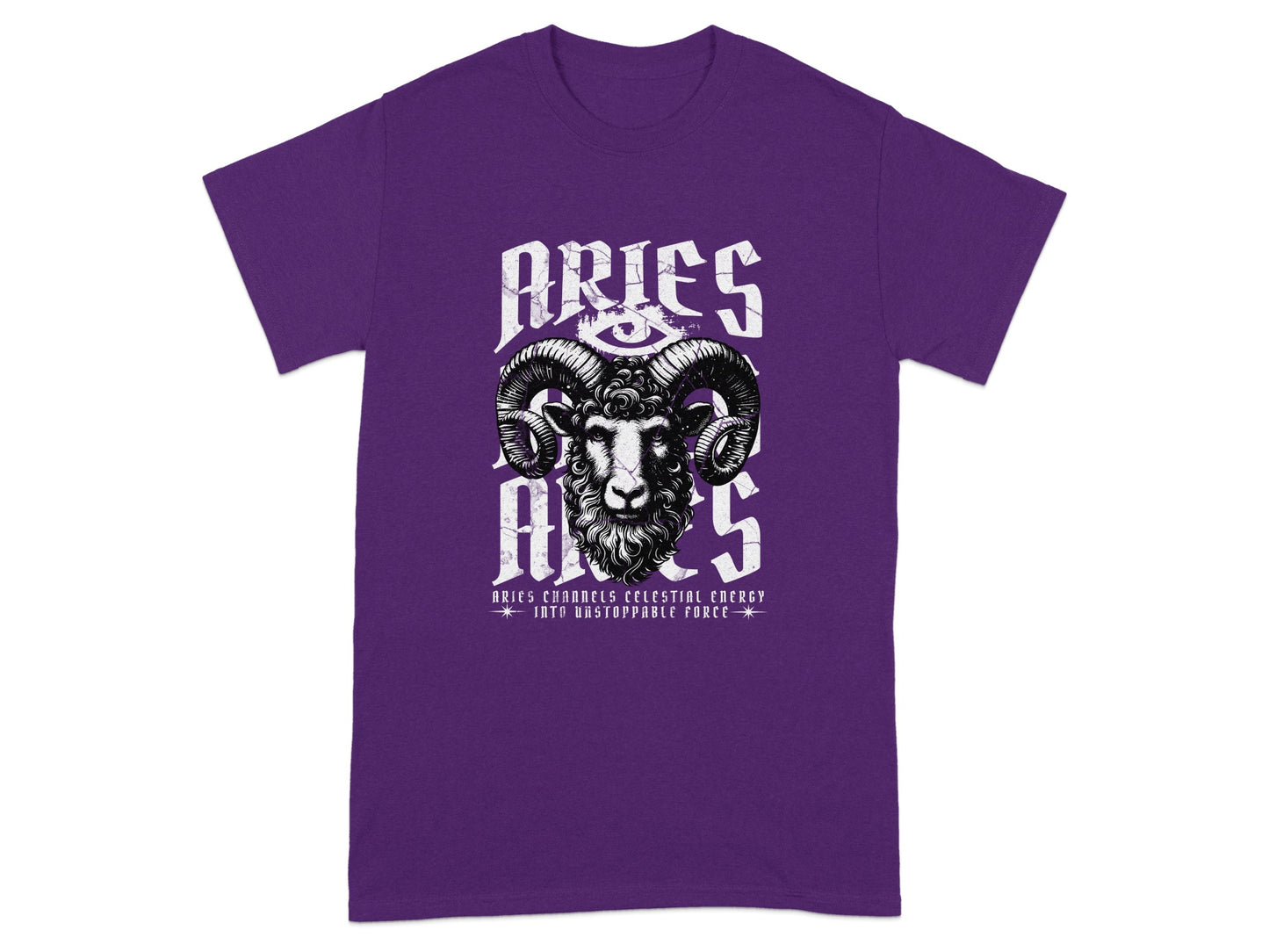 Aries Ram Head Celestial Energy Zodiac Design product type