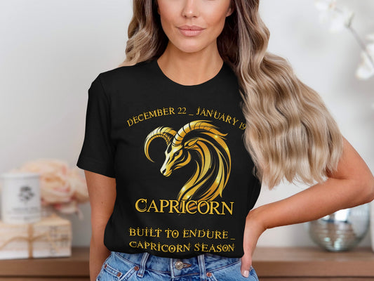 Built to Endure Capricorn Season T-shirt