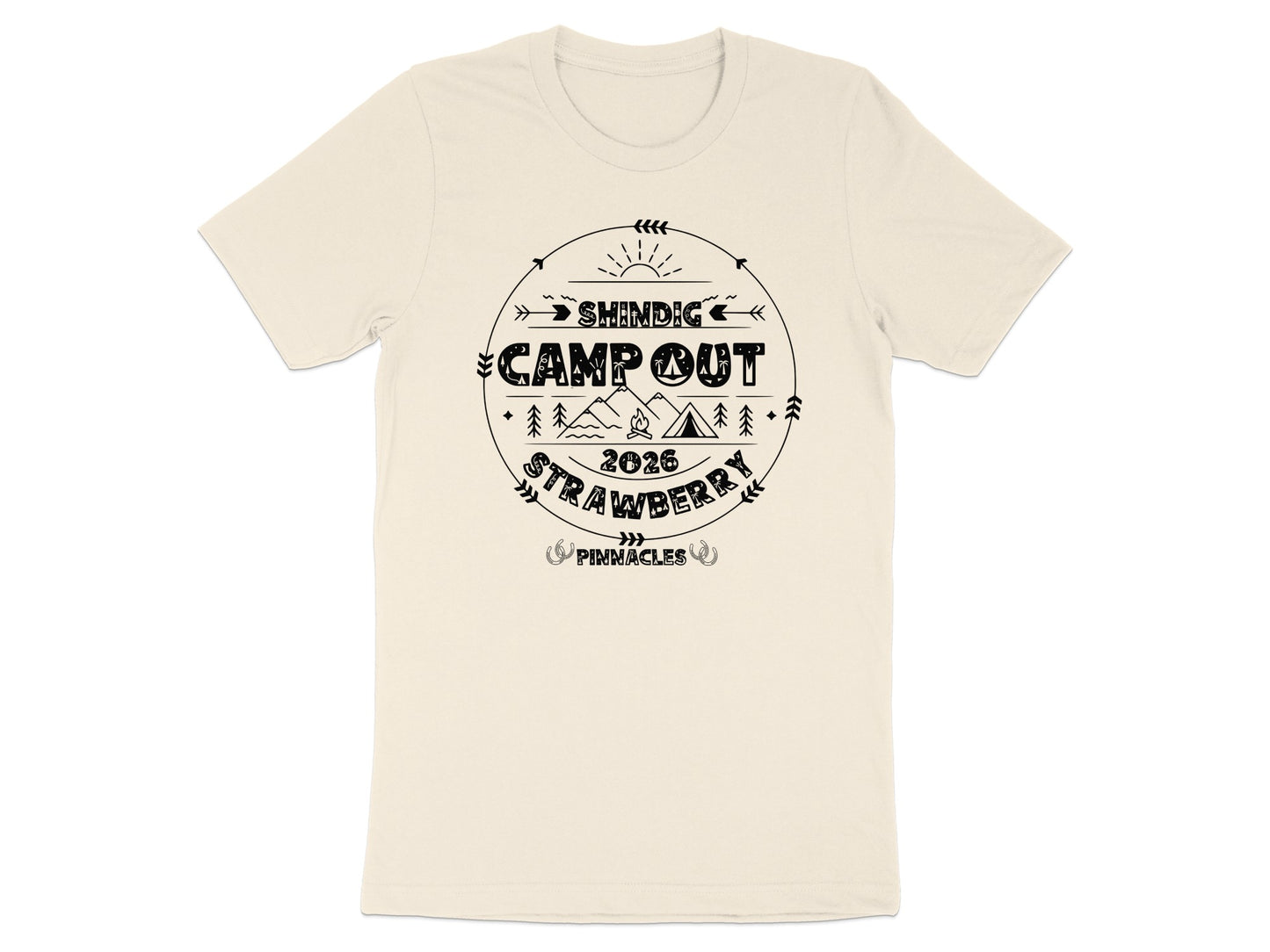 Shindig Camp Out 2026 Strawberry Pinnacles T-shirt