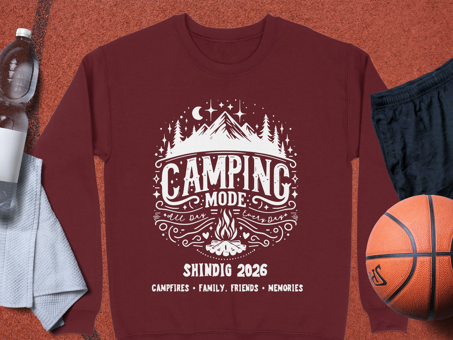 Camping Mode Shindig 2026 Campfires Friends Memories Shirt