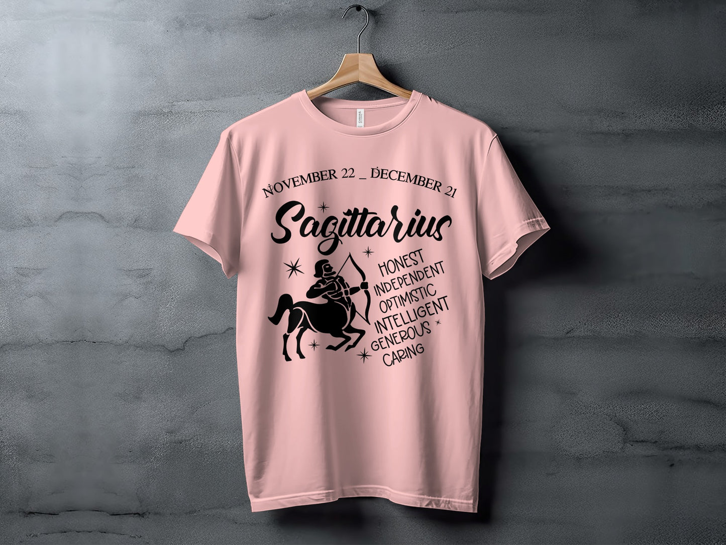 Sagittarius Zodiac Sign Motivational Graphic T-shirt