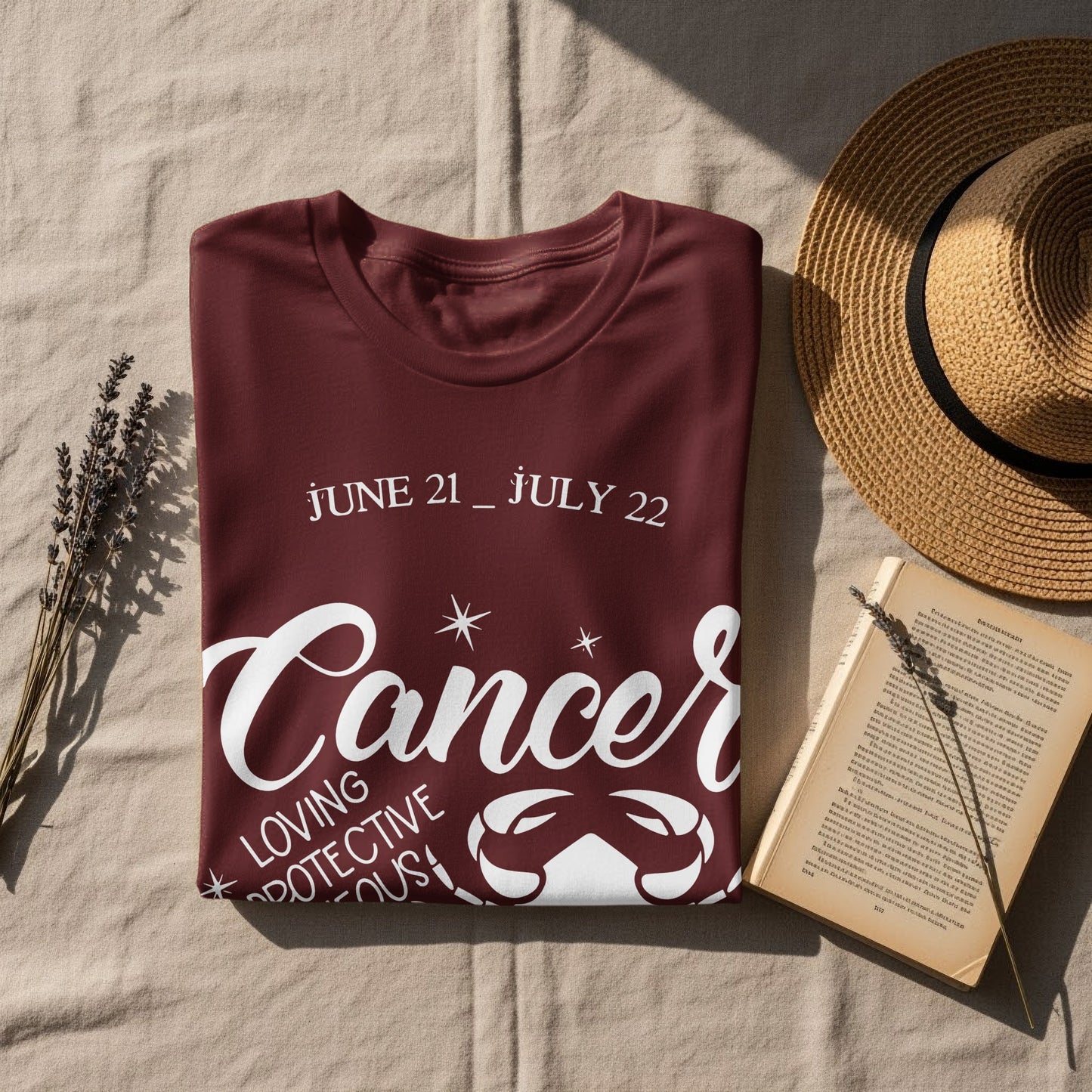 Cancer Zodiac June July Horoscope T-Shirt