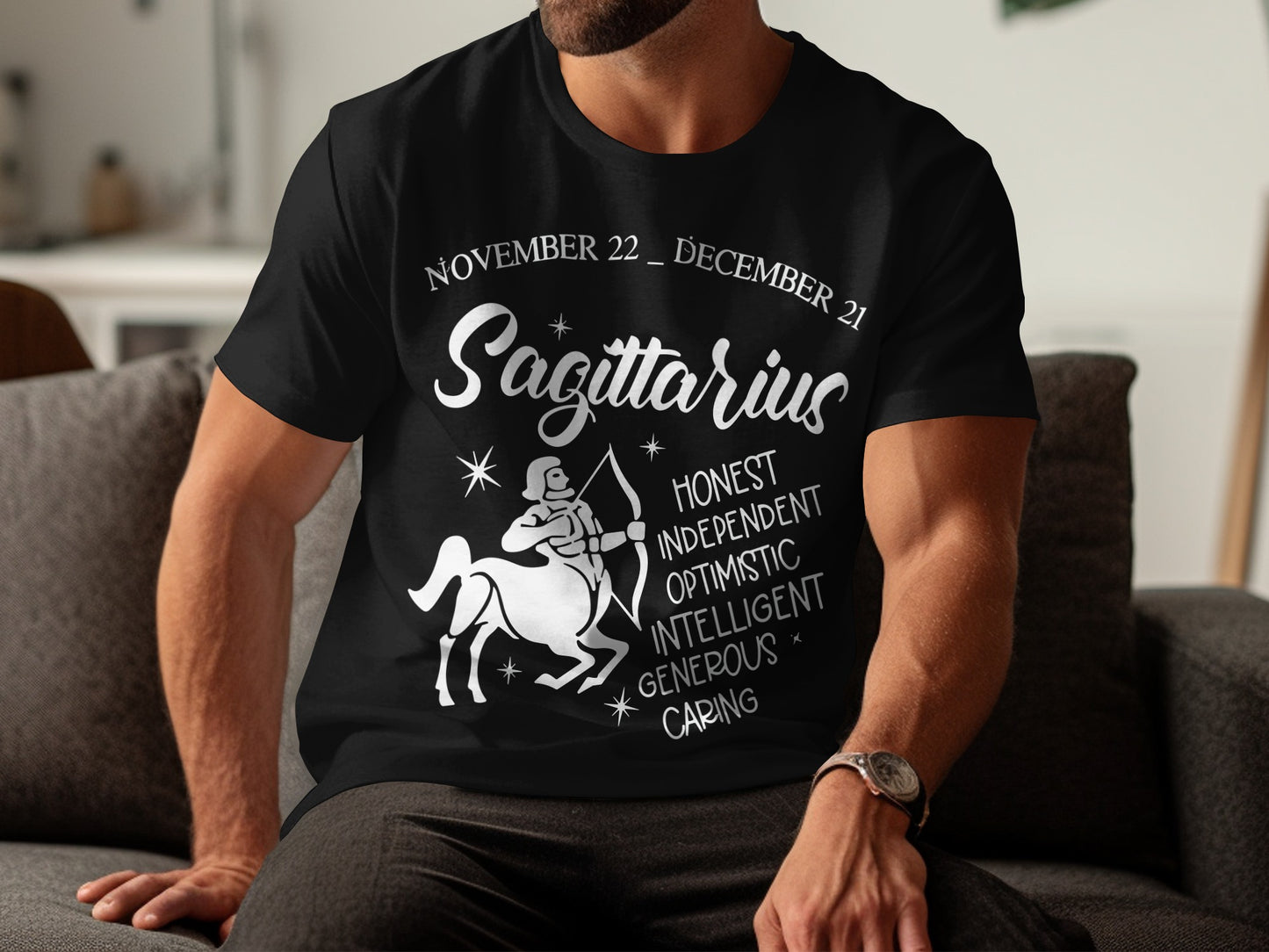 Sagittarius Zodiac Sign Honest Intelligent Caring Shirt