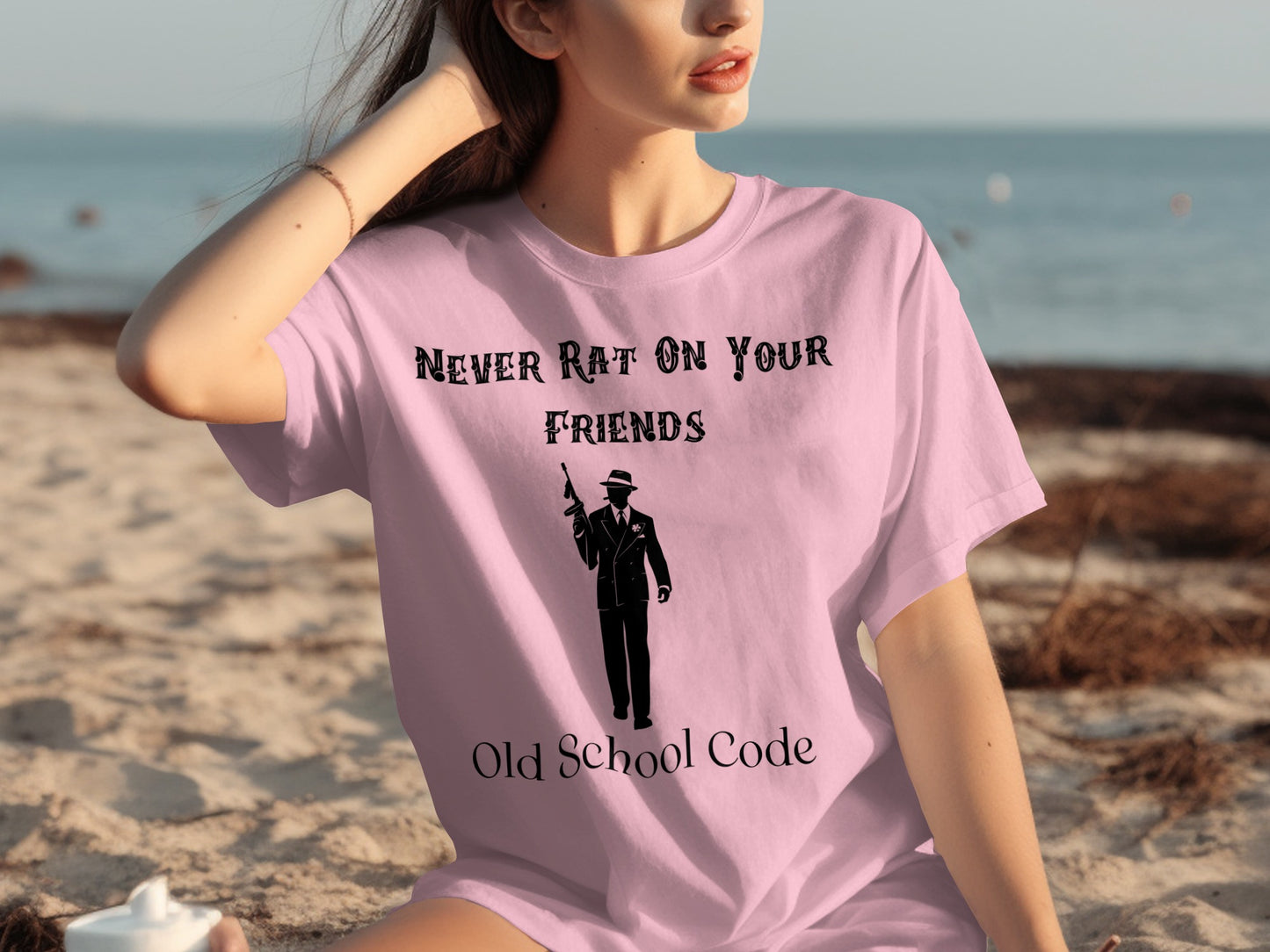 NEVER RAT ON YOUR FRIENDS Old School Code Gangster product type