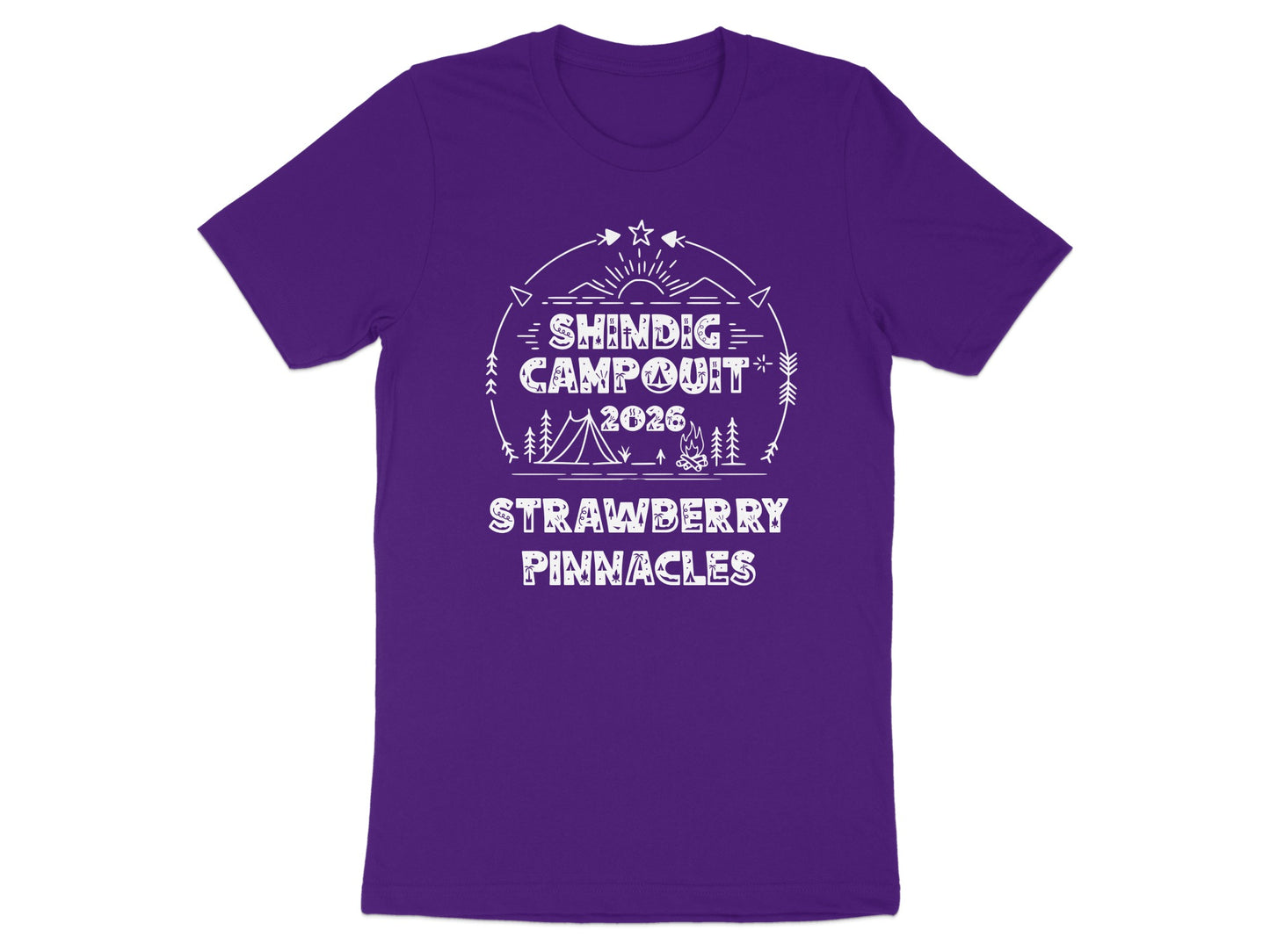 Shindig Campout 2026 Strawberry Pinnacles T-shirt