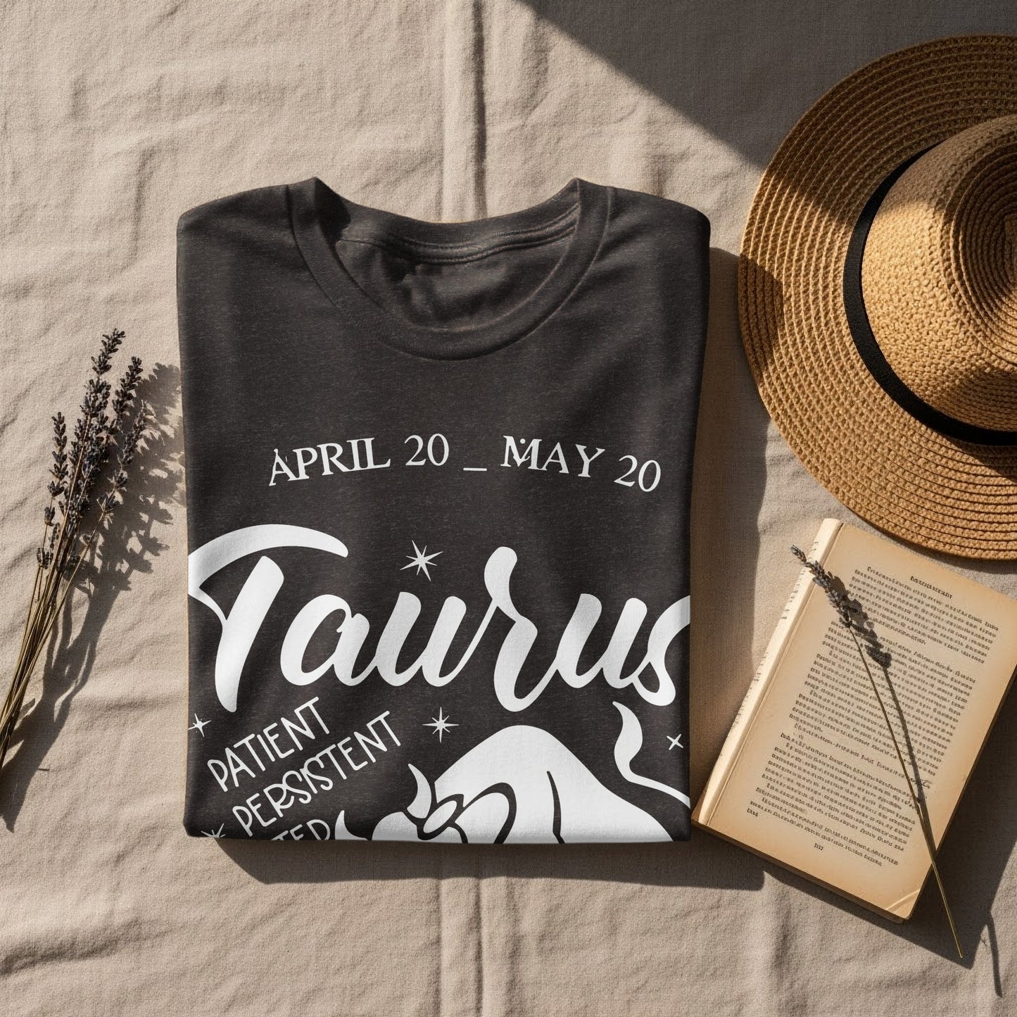 April 20 - May 20 Taurus Zodiac Sign T-shirt