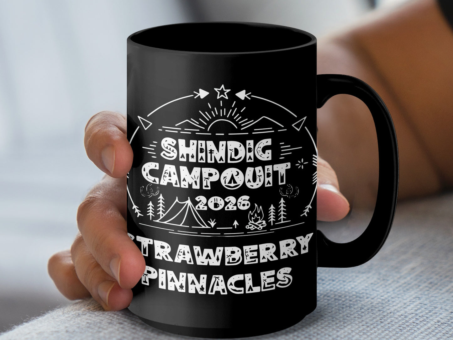 Shindig Campout 2026 Strawberry Pinnacles Mug