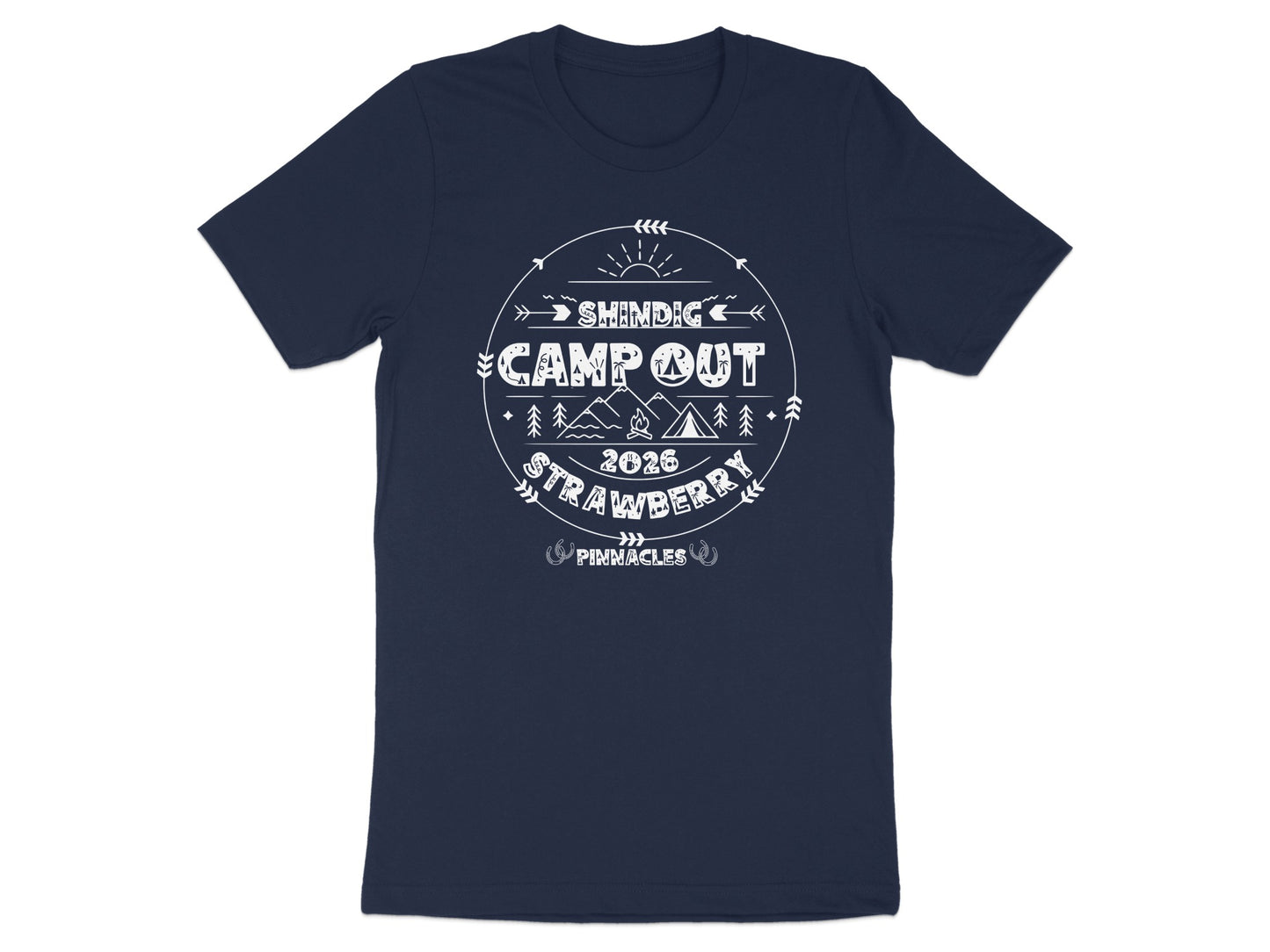 Shindig Campout 2026 Strawberry Pinnacles T-shirt