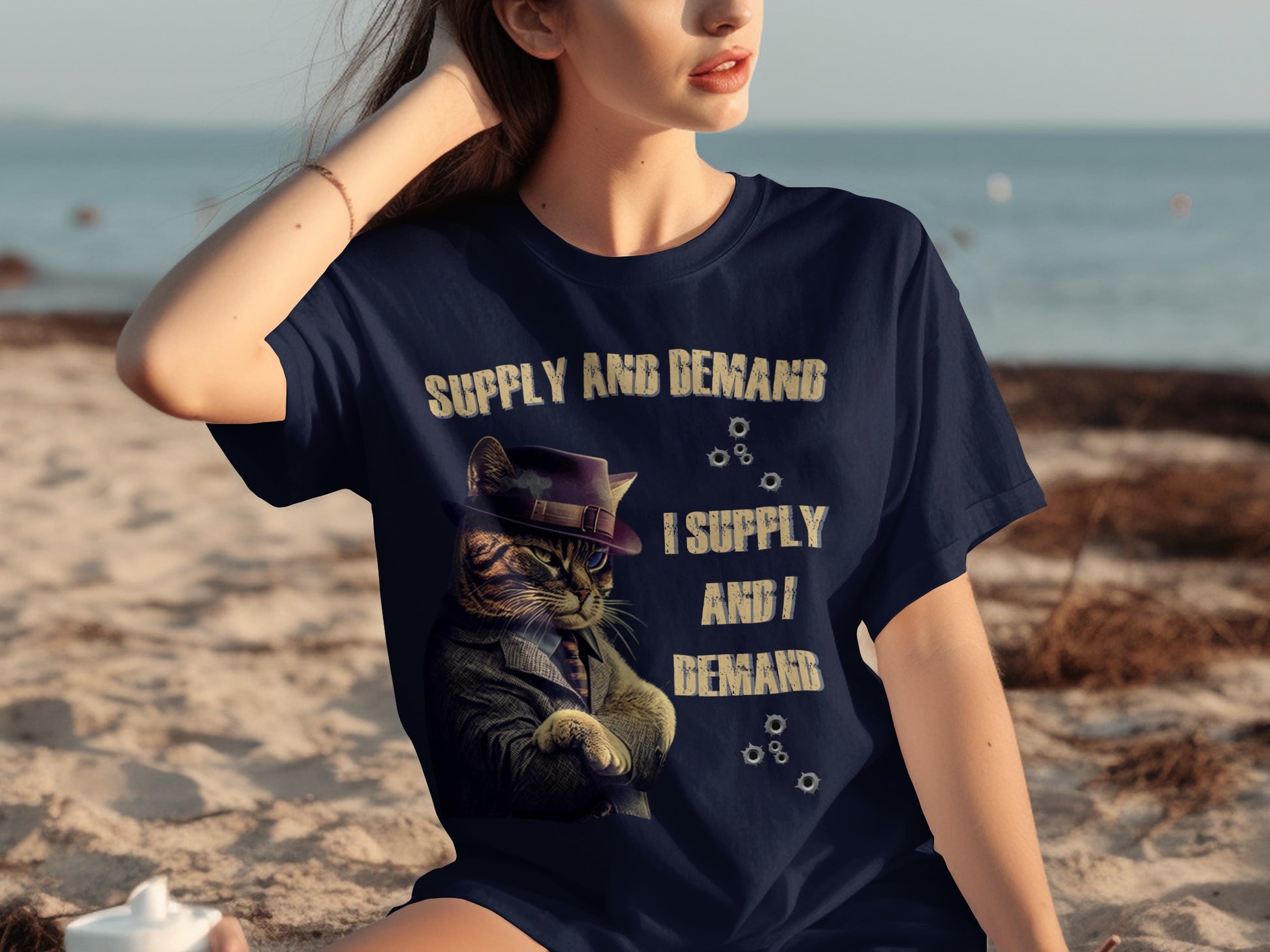 Mobster Cat Supply AND Demand I SUPPLY AND I DEMAND t-shirt