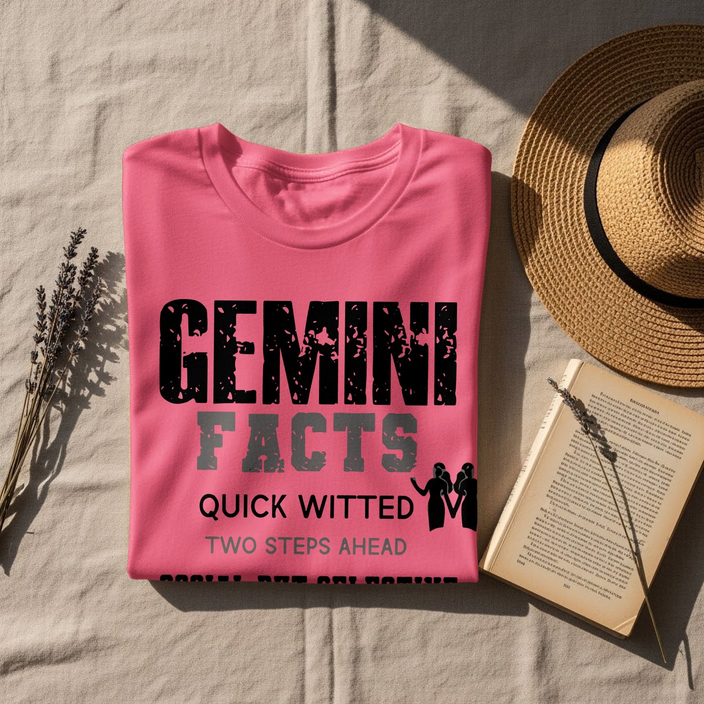 Quick Witted Gemini Facts Two Steps Ahead T-Shirt
