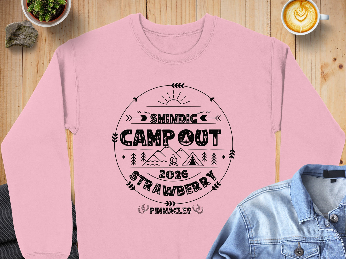 Shindig Camp Out 2026 Strawberry Pinnacles Sweatshirt