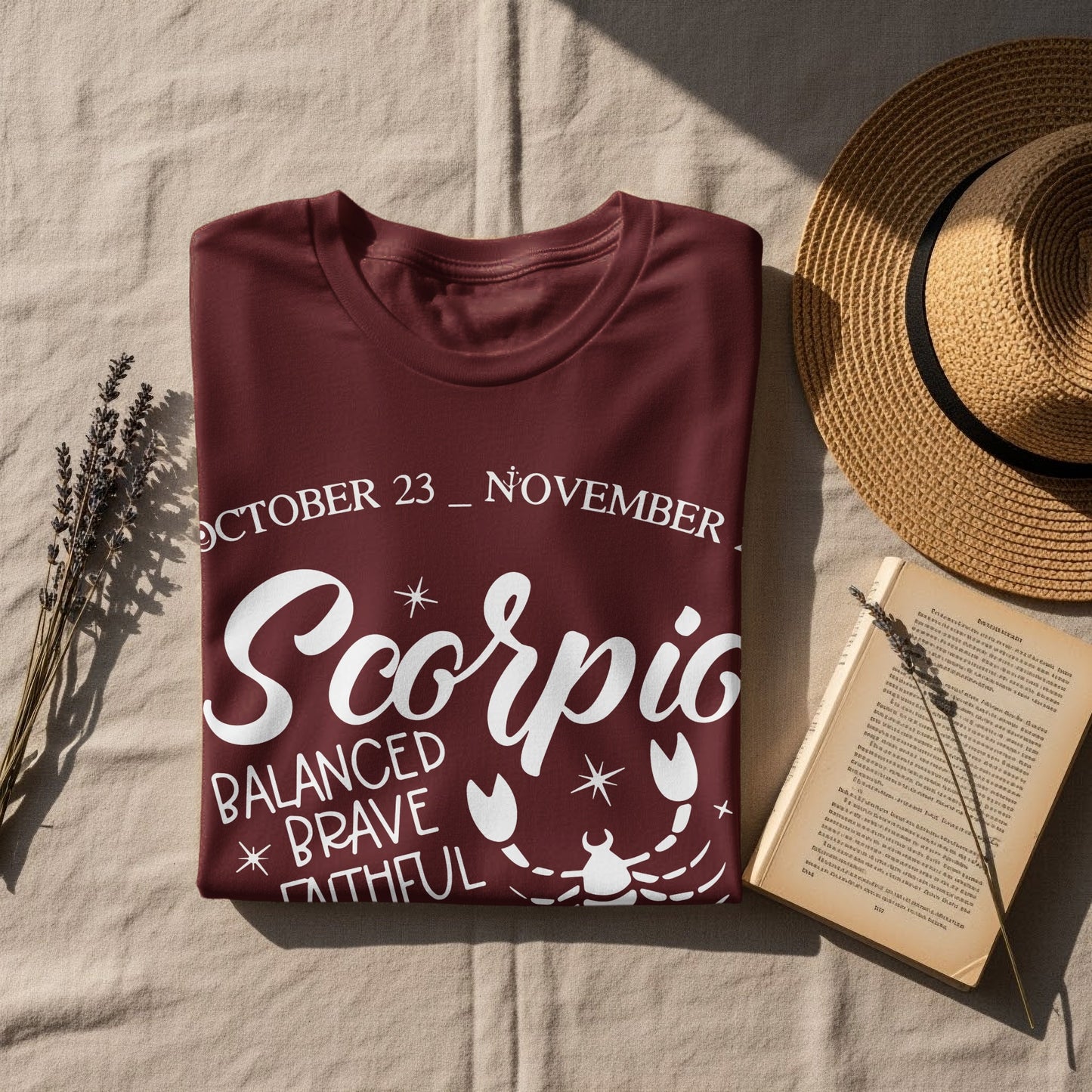 Scorpio Balanced Brave Faithful October 23 Zodiac Shirt