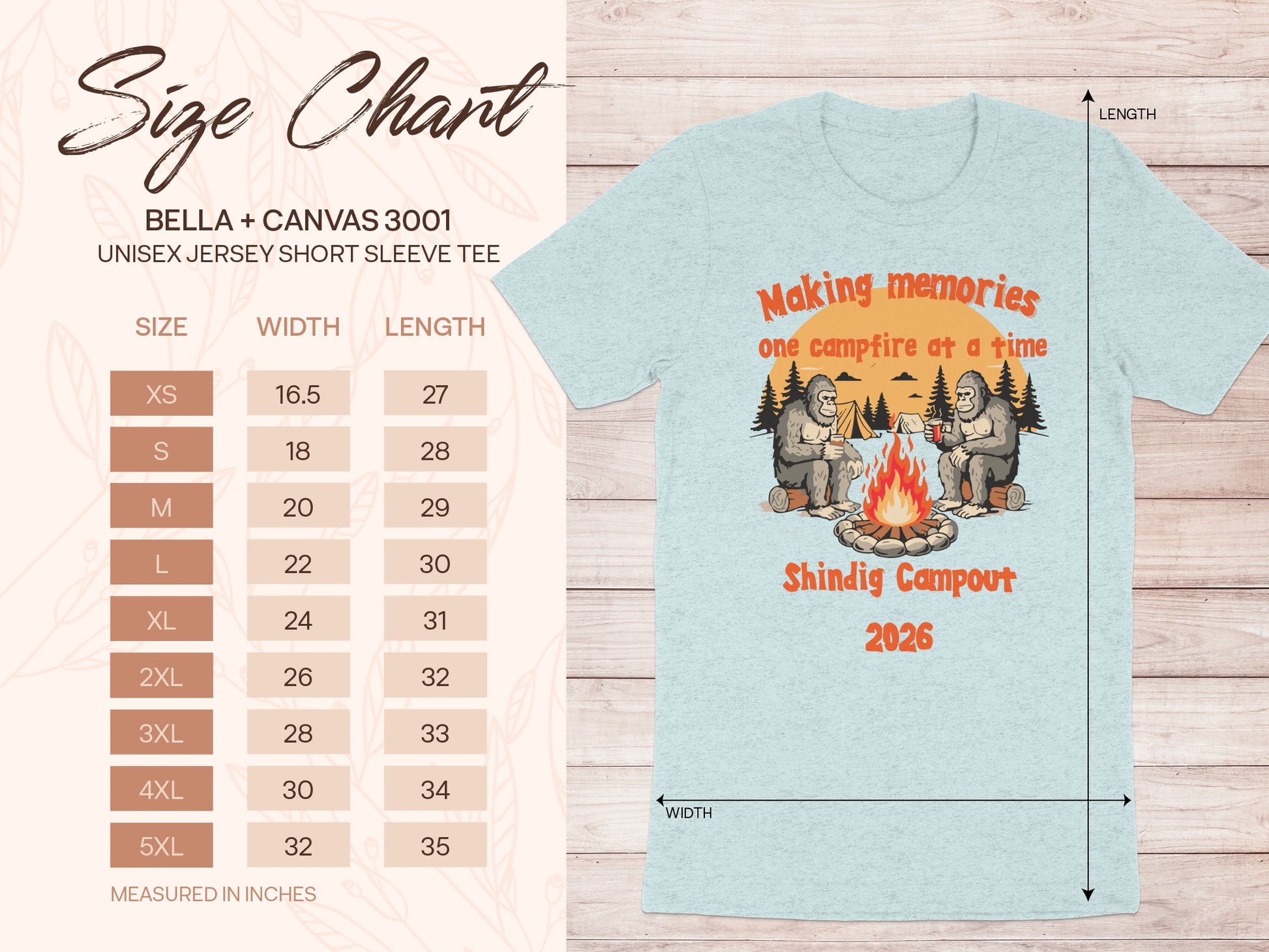 Making Memories One Campfire at a Time Shindig Campout Shirt