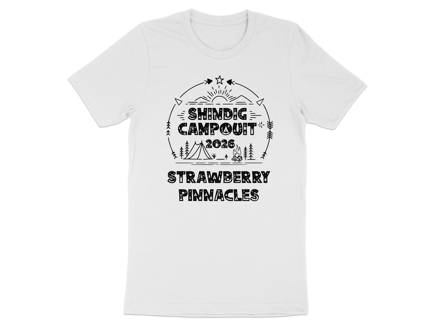 Shindig Campout 2026 Strawberry Pinnacles T-Shirt