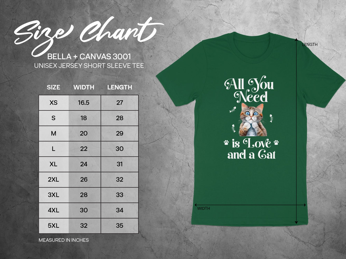 All You Need Is Love and a Cat Unisex Jersey Tee