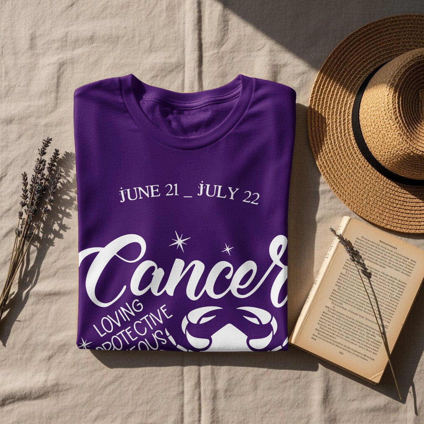 June 21 - July 22 Cancer Zodiac Sign Shirt Product