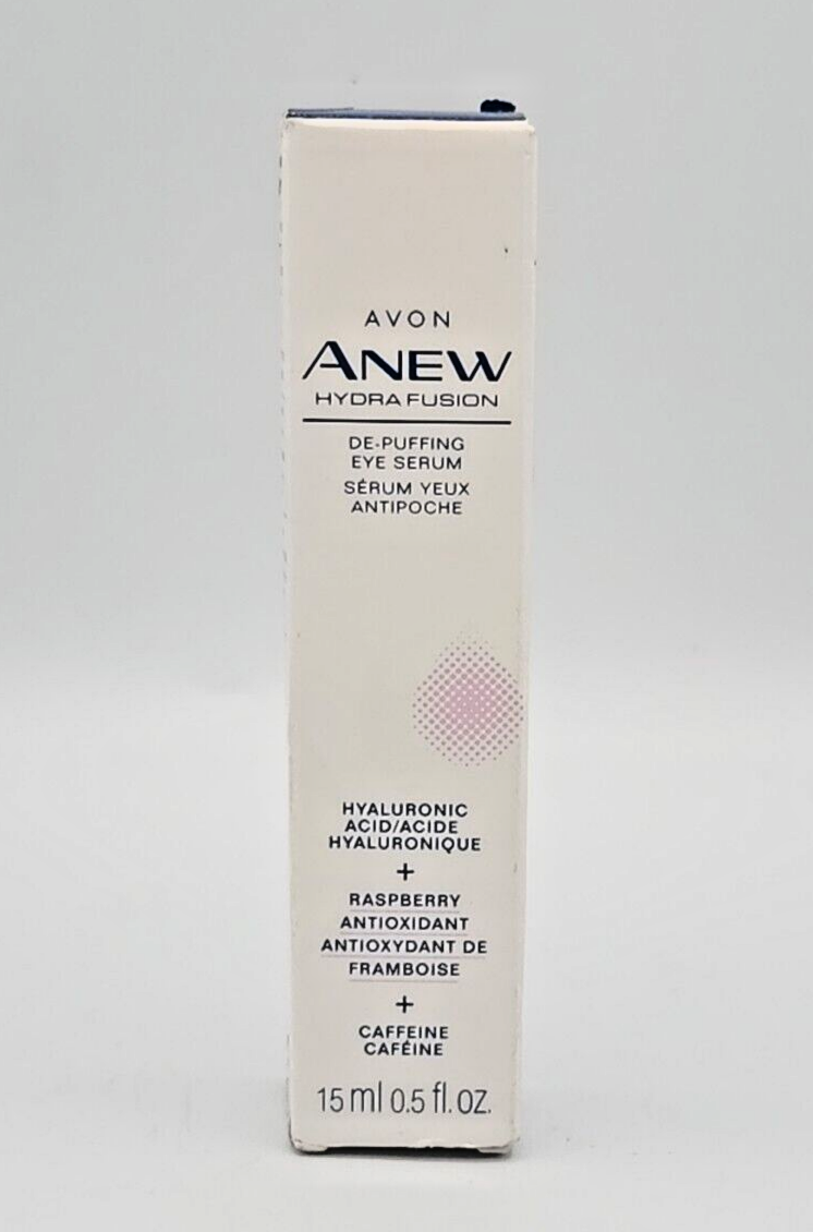 Anew Hydra Fusion Avon .5 fl. oz. Raspberry De-Puffing Eye Serum Hyaluronic New