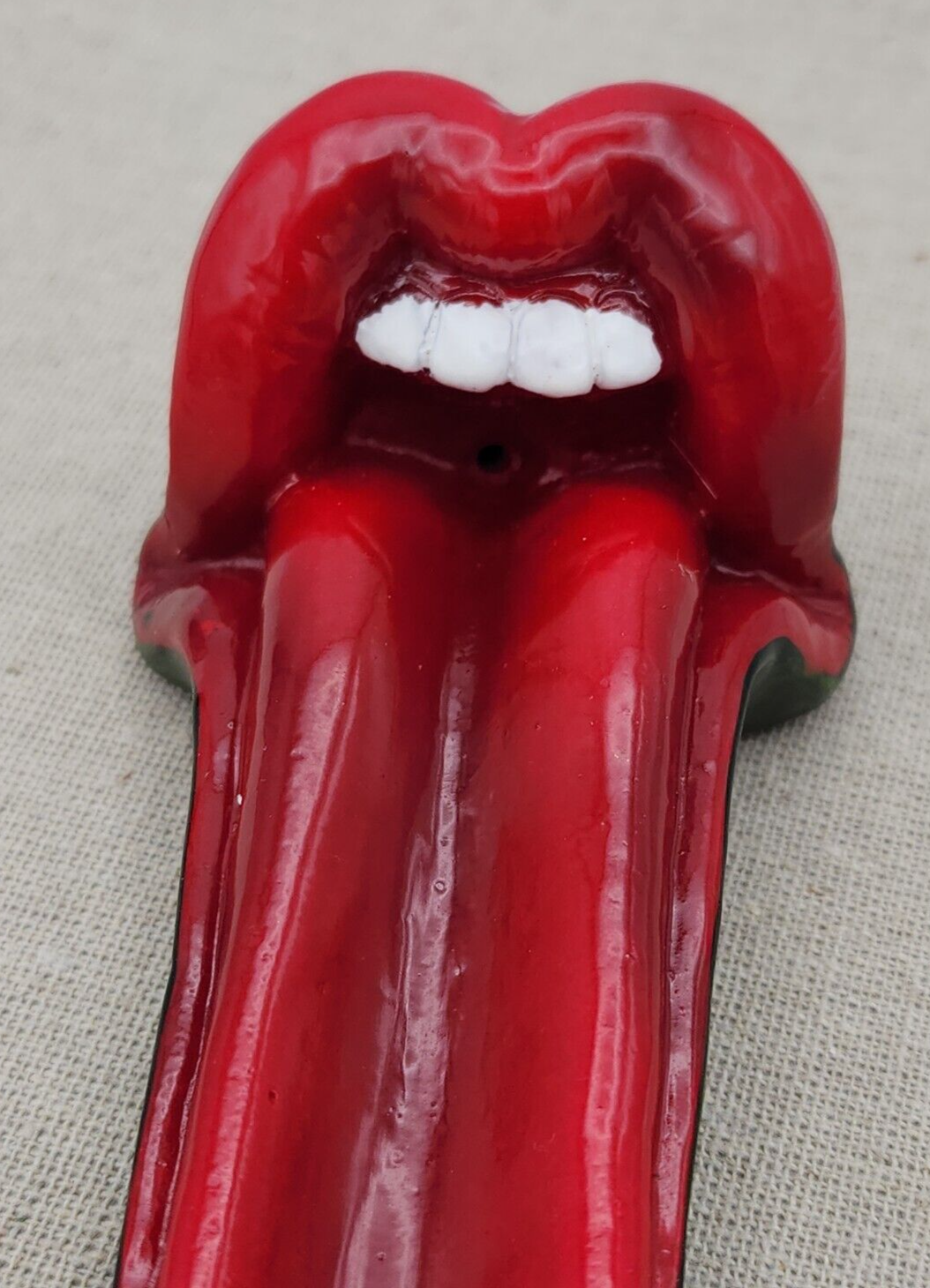 Red Tongue Incense Burner + 5 Incense Sticks  Home Decor New