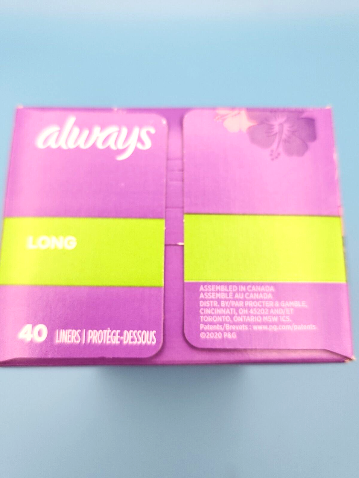 3x Always Anti-Bunch Xtra Protection Daily Liners Long Unscented Comfort 120 ct