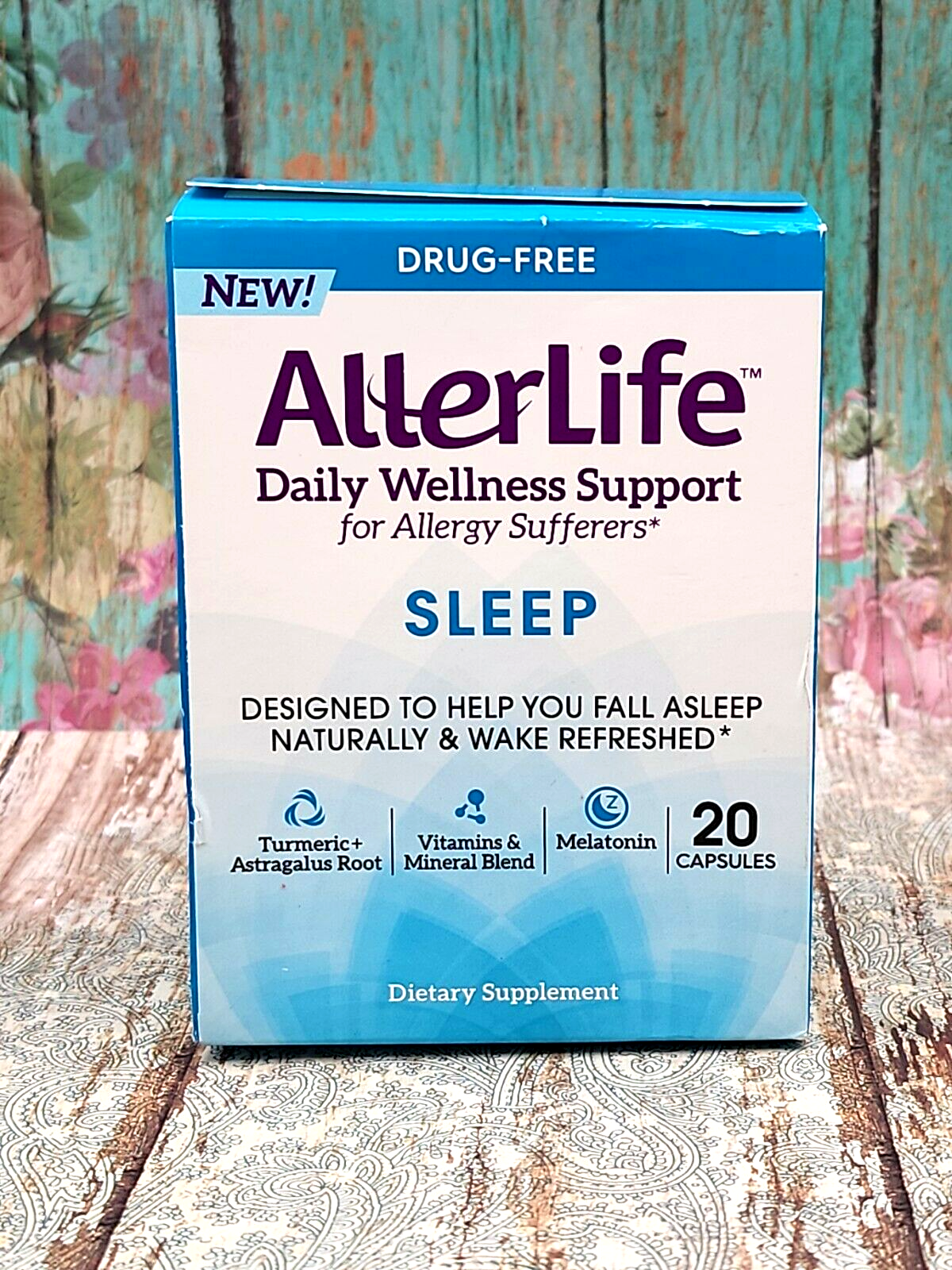 2X Allerlife Daily Wellness Support SLEEP for Allergy Sufferers 20 Capsules New