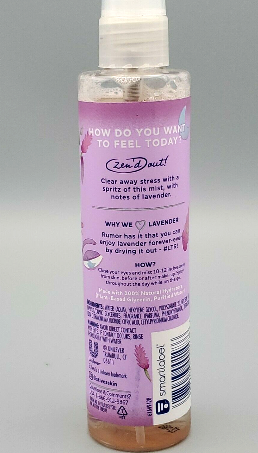 1 St. Ives face mists spritz a little calming lavender scent & hydrating
