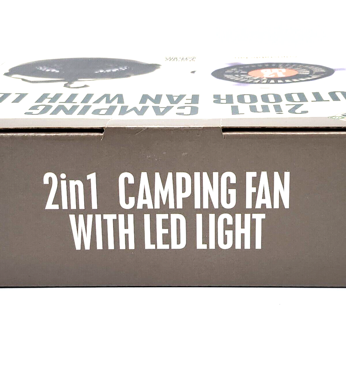 2 in 1 Portable Battery Powered Camping Outdoor Fan With LED Light