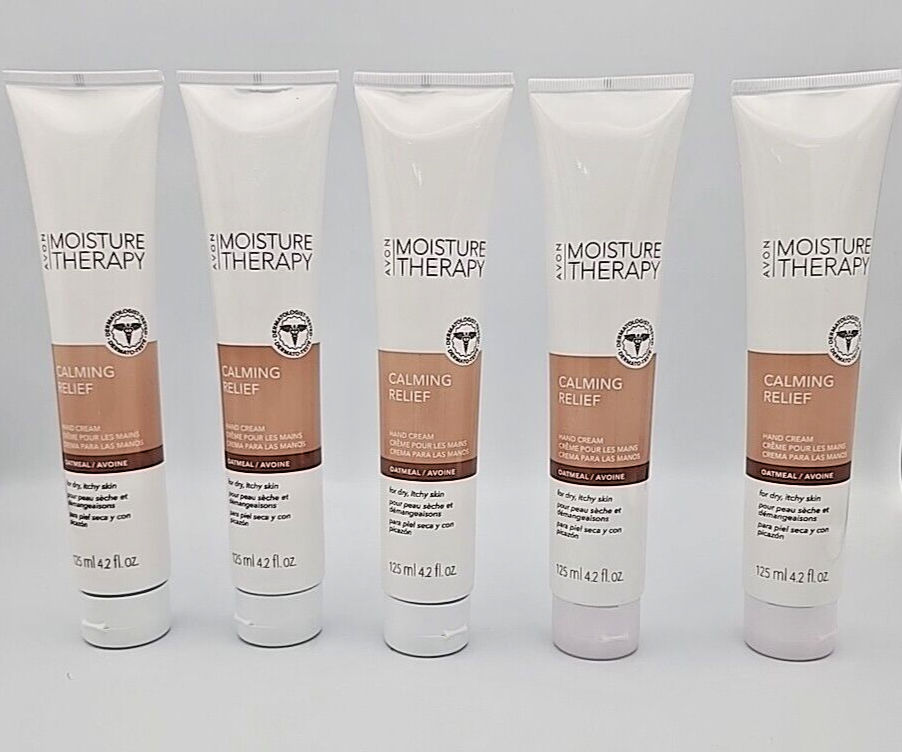 Avon Moisture Therapy Calming Relief Oatmeal Hand Cream 5-pack
