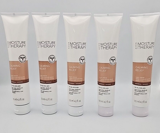 Avon Moisture Therapy Calming Relief Oatmeal Hand Cream 5-pack

