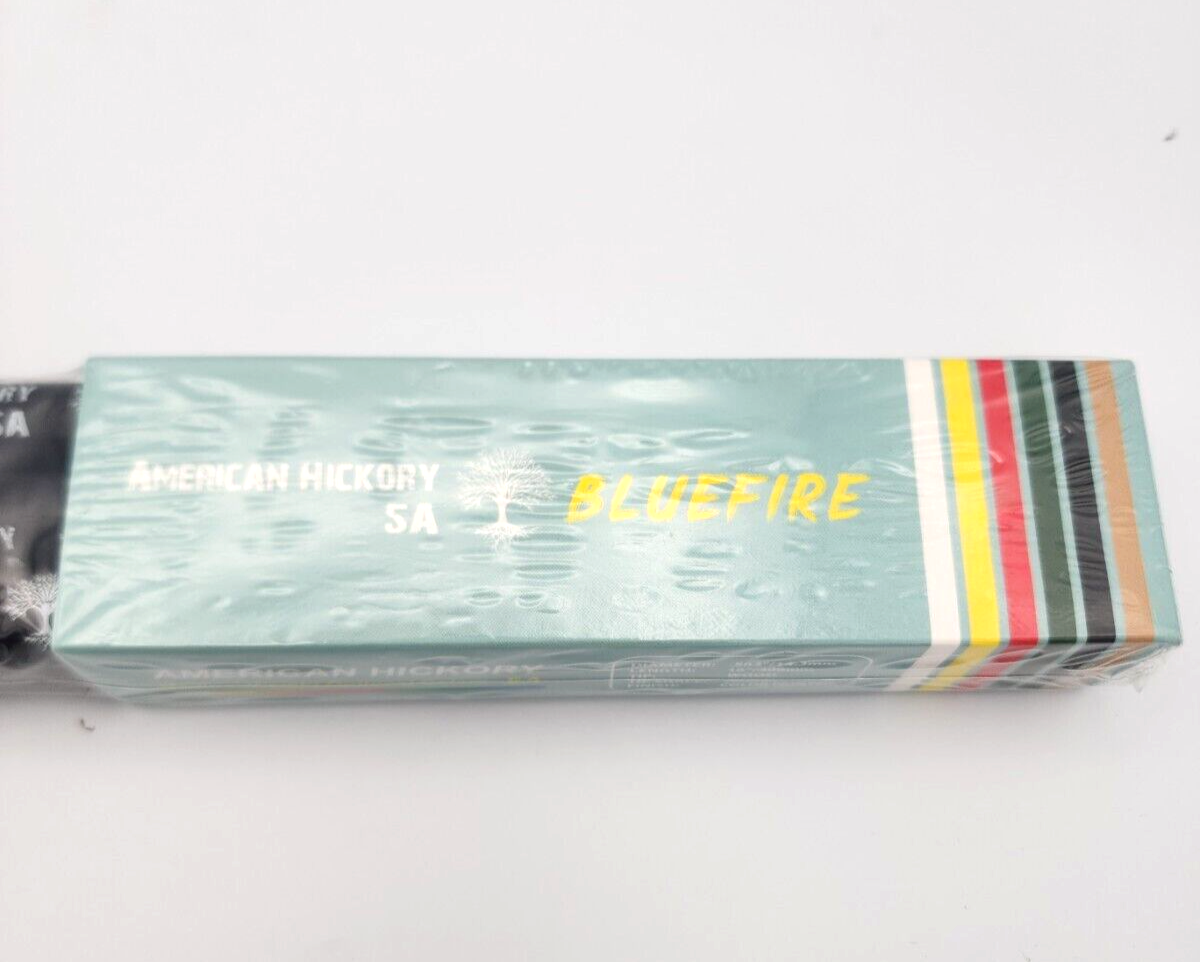 American Hickory Yellow Drumsticks Bluefire 5A Sealed Set (6) Acorn Tip Black