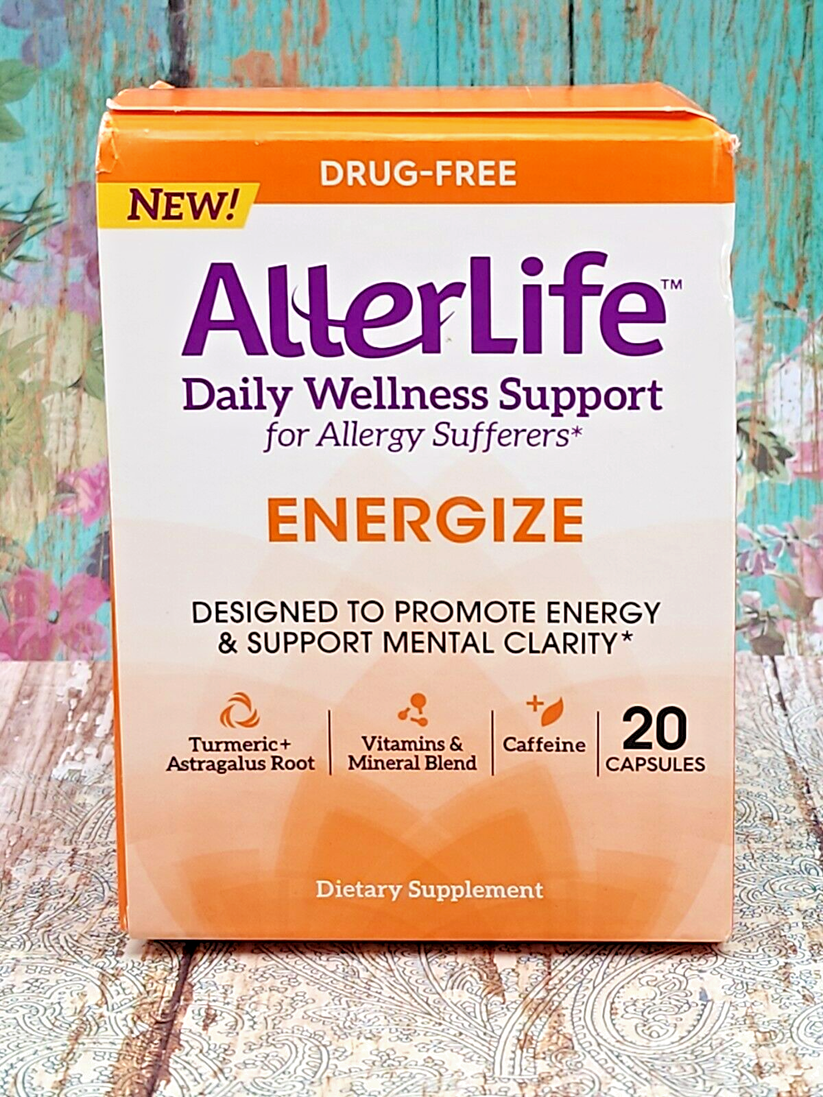 AllerLife Daily Allergy Support 40 Caps 2 Pack Energize Formula