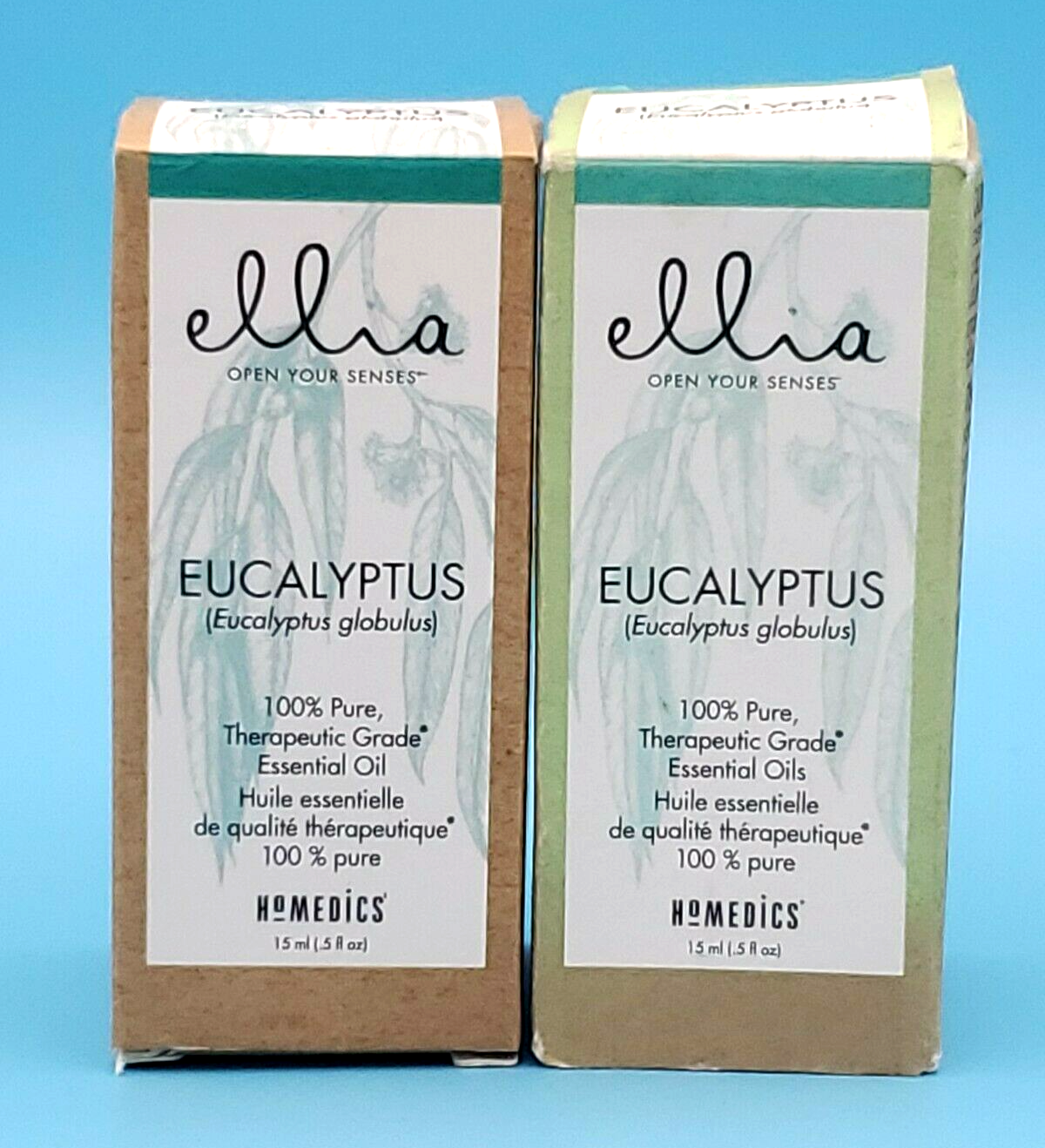 2x Ellia Eucalyptus Essential Oils 100% Pure Therapeutic Grade, Homedics