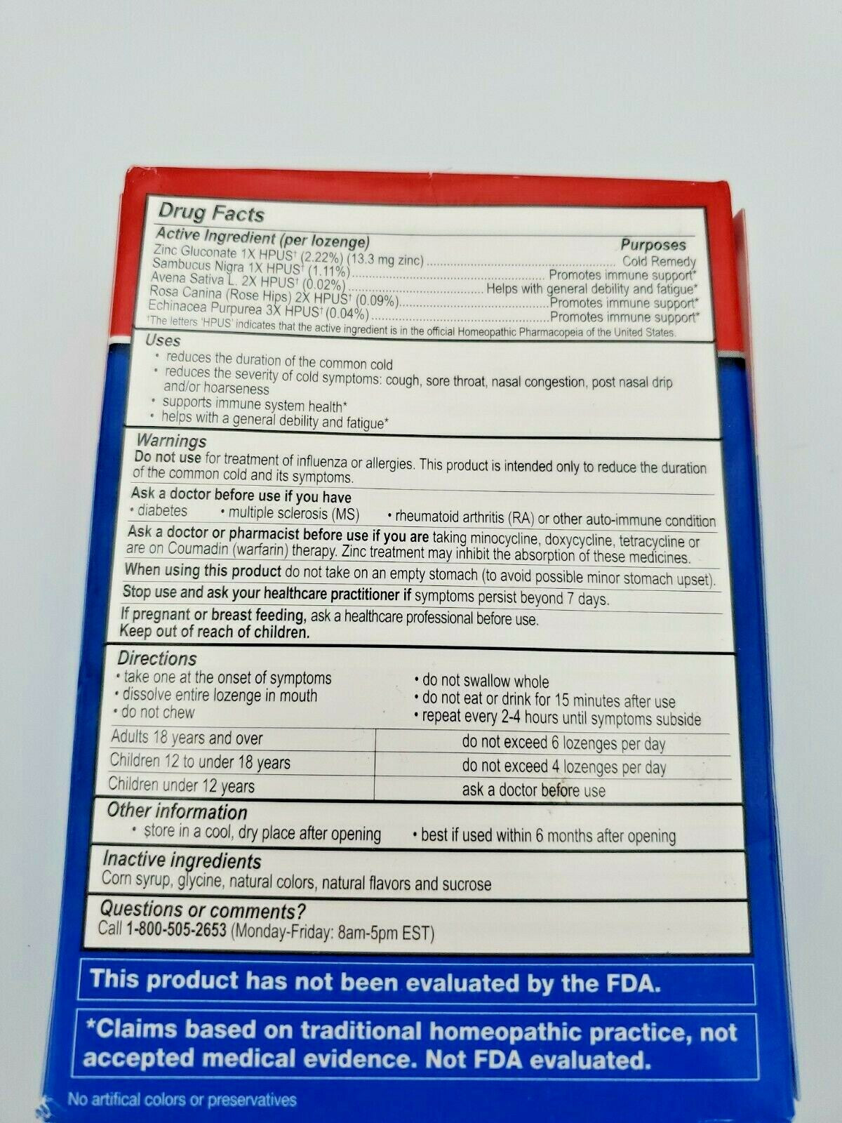 2x Cold EEZE Plus Defense HOMEOPATHIC Zinc LOZENGES CITRUS WITH ELDERBERRY 24 ct