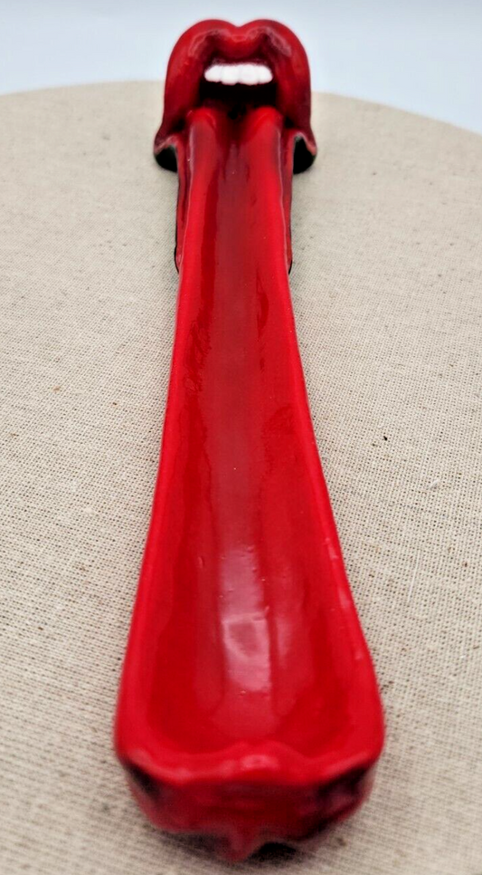 Red Tongue Incense Burner + 5 Incense Sticks  Home Decor New