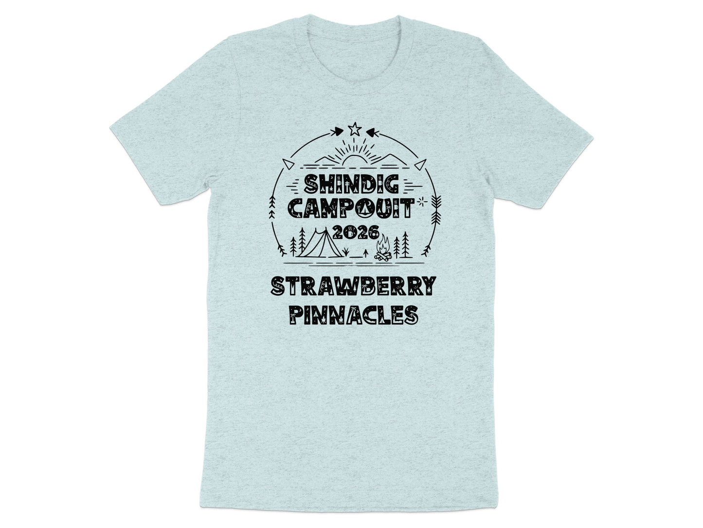 Shindig Campout 2026 Strawberry Pinnacles T-shirt