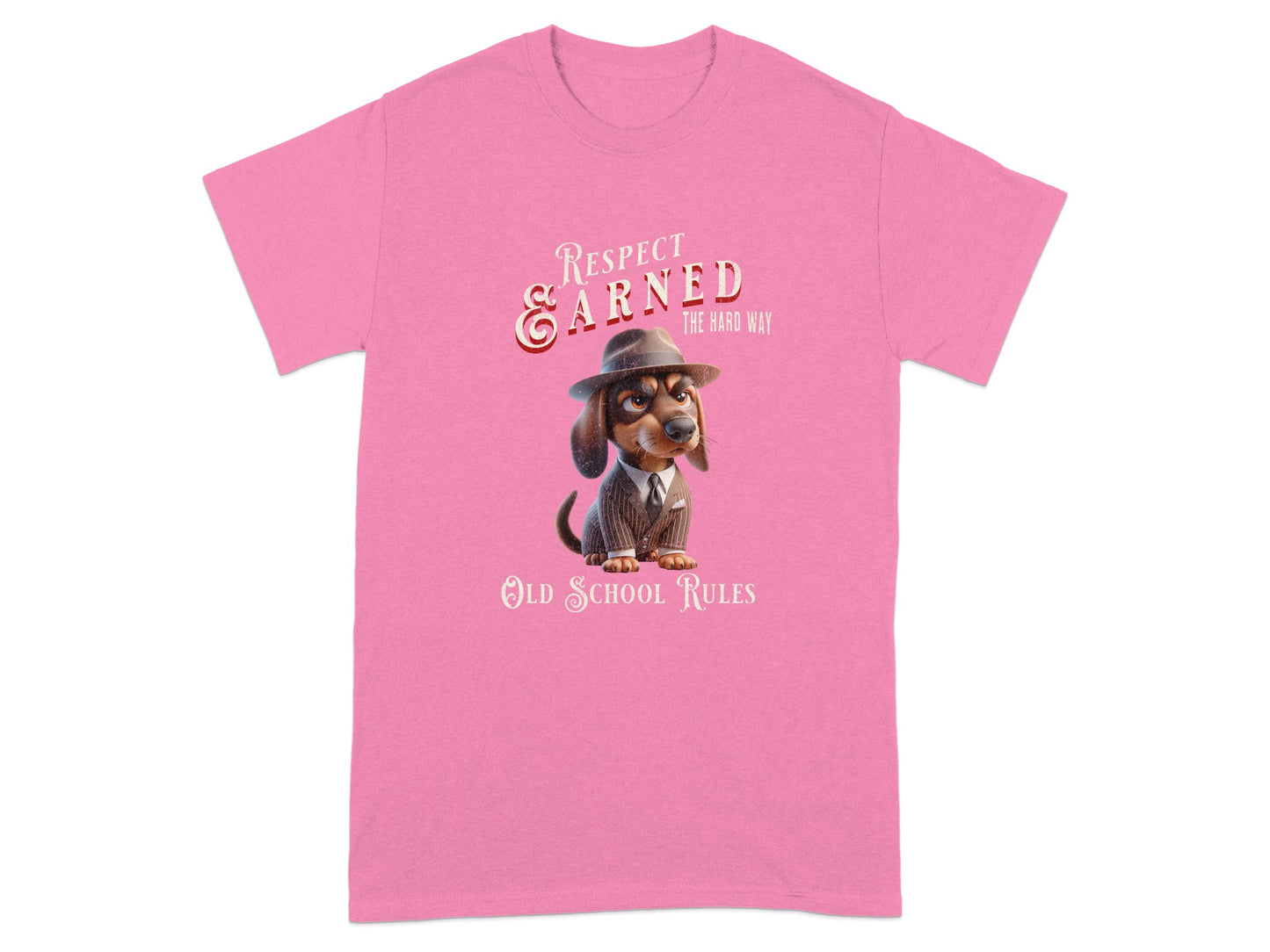 Respect Earned The Hard Way Old School Rules Dog product type