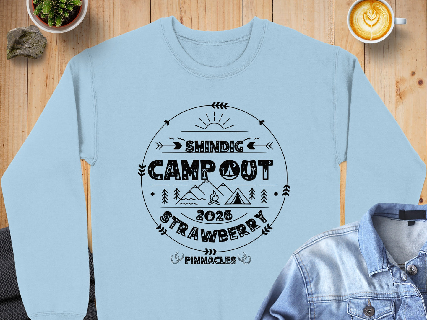Shindig Camp Out Strawberry 2026 Pinnacles Sweatshirt