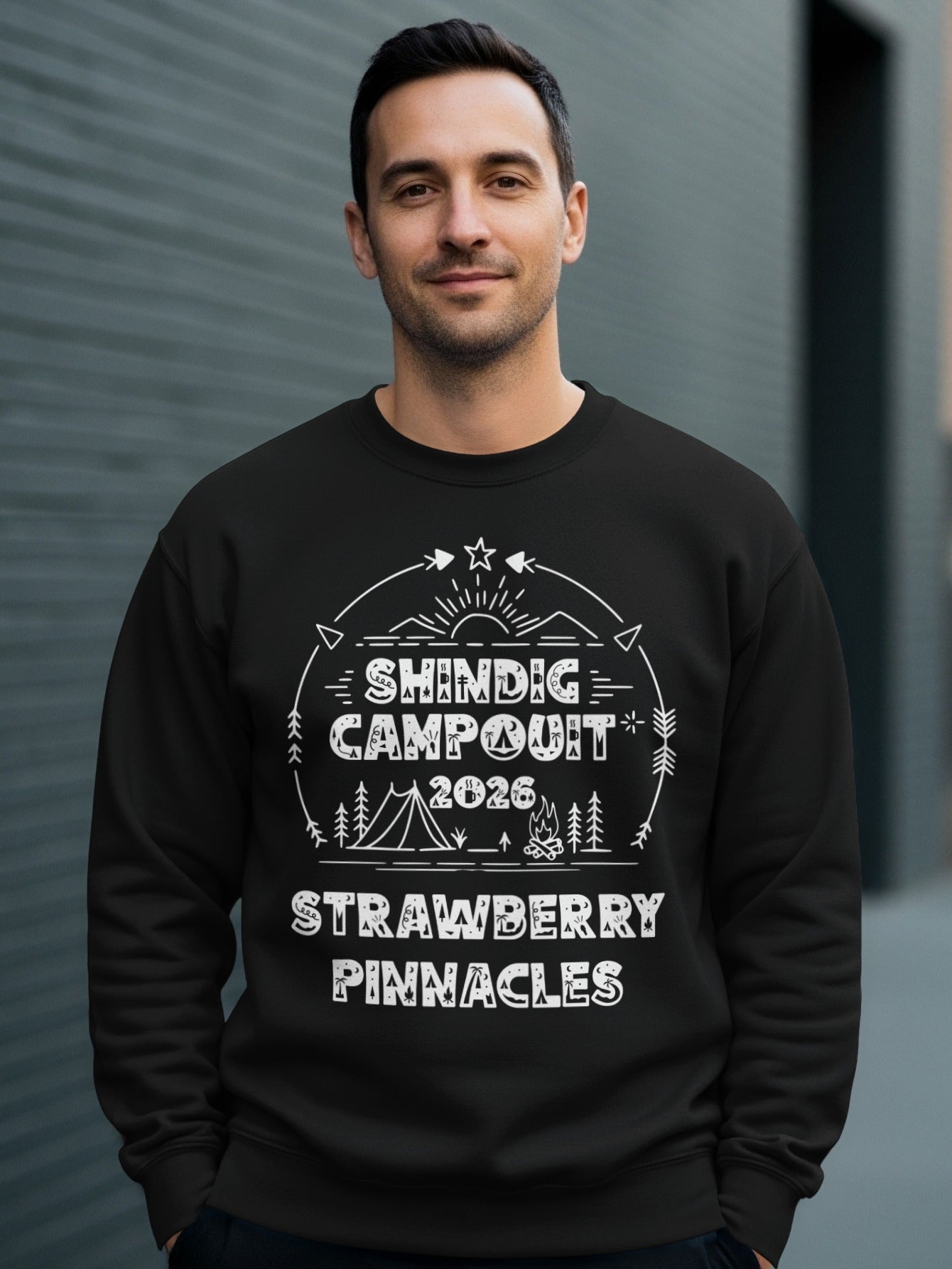 Shindig Campout 2026 Strawberry Pinnacles Sweatshirt